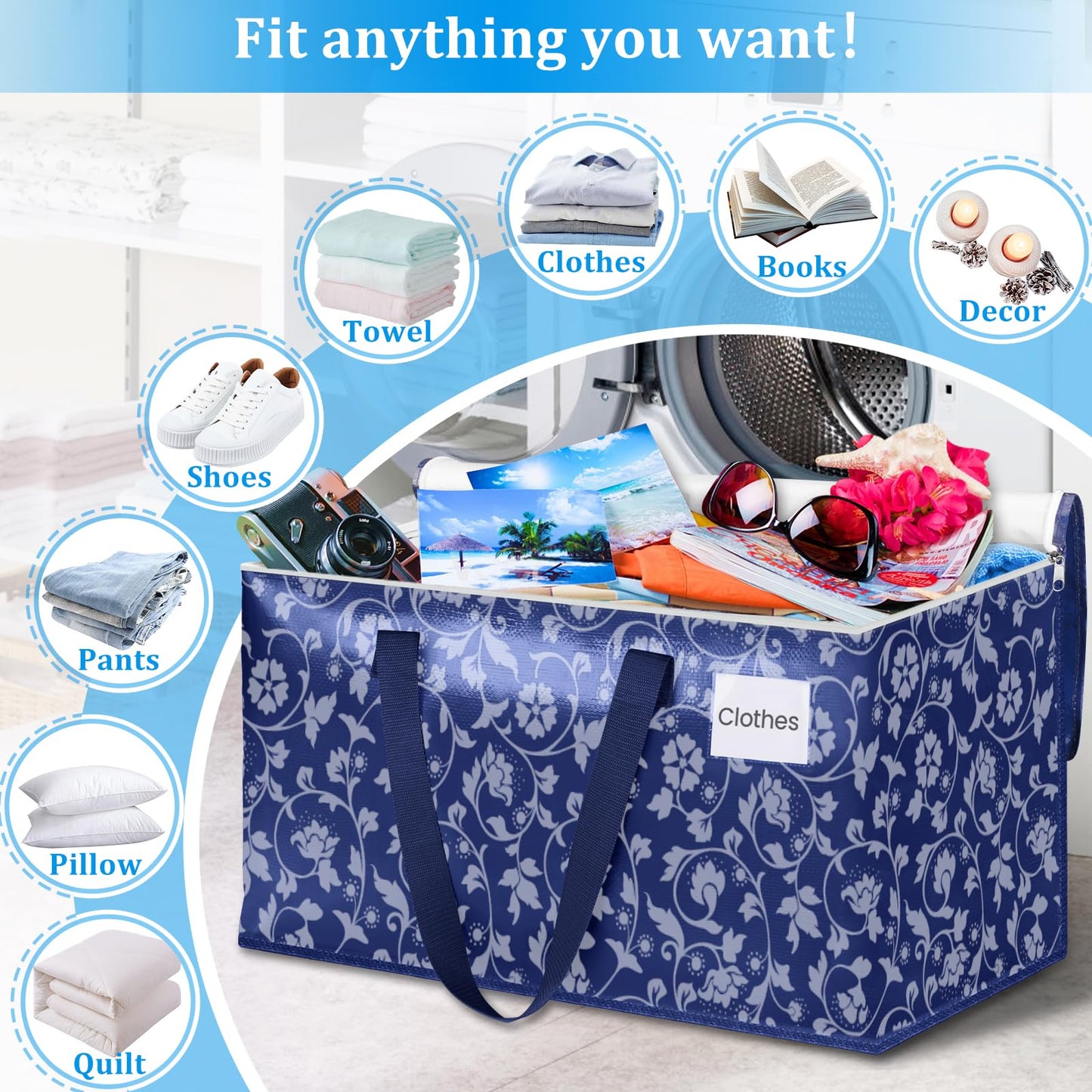 88L Heavy Duty Moving Bags 6-Pack