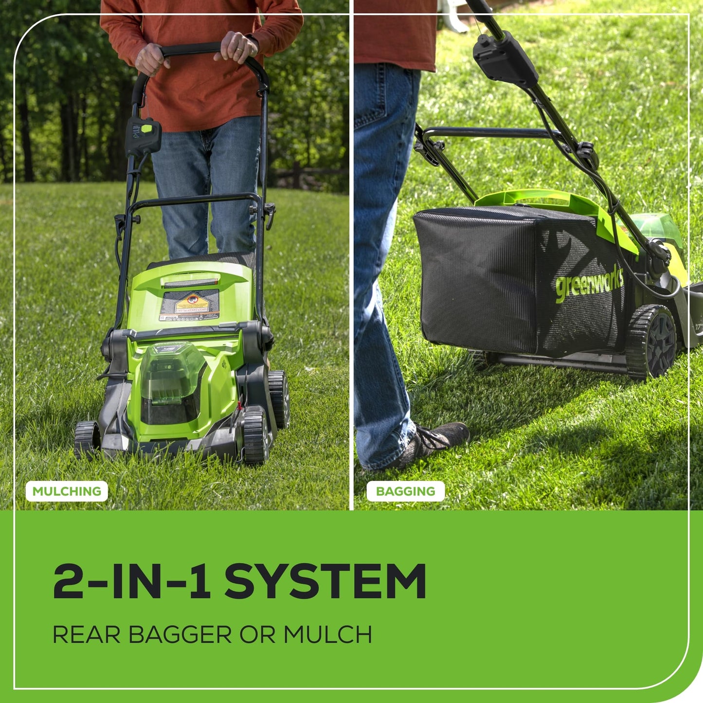 48V Greenworks 17" Brushless Cordless Lawn Mower