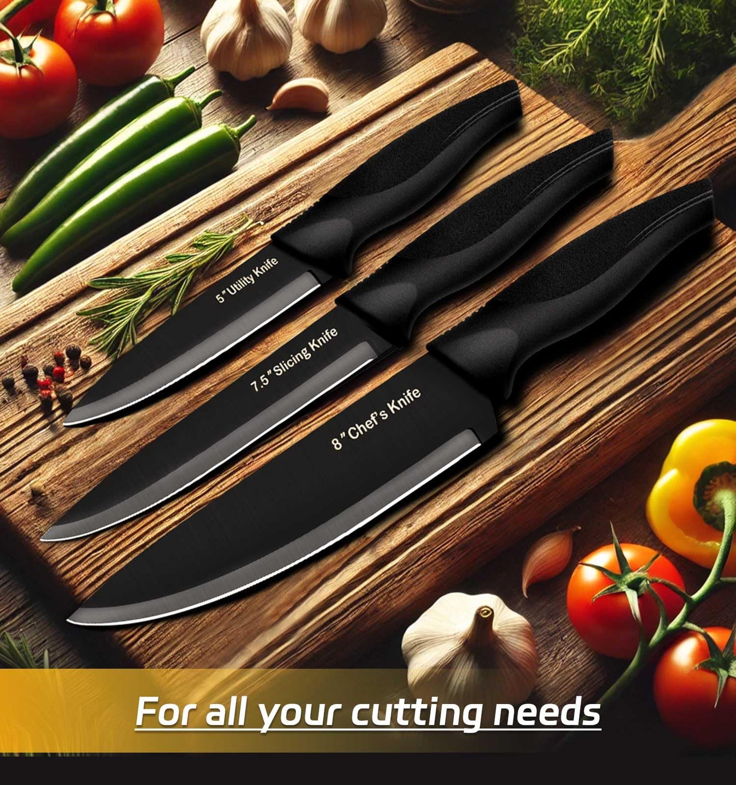 14-Piece XANAPON High Carbon Knife Set