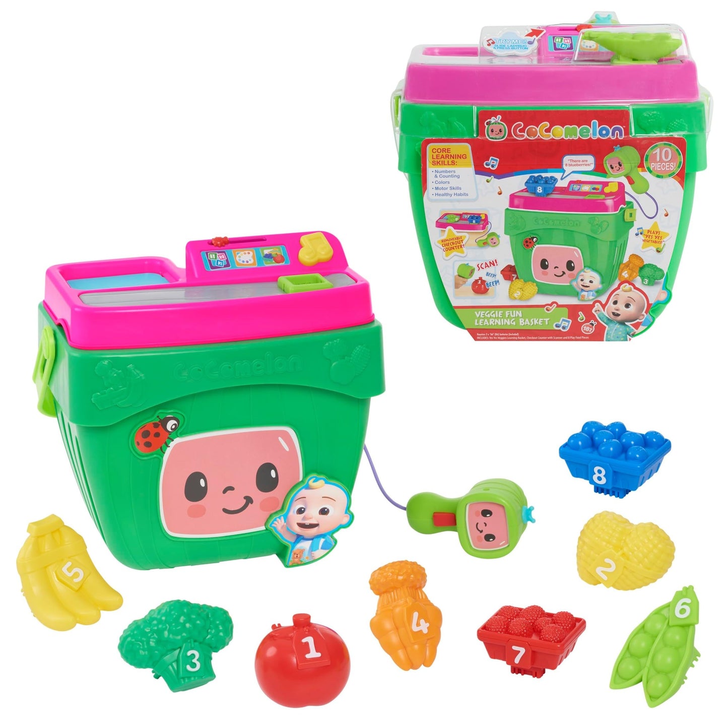 CoComelon Veggie Fun Learning Basket for Kids