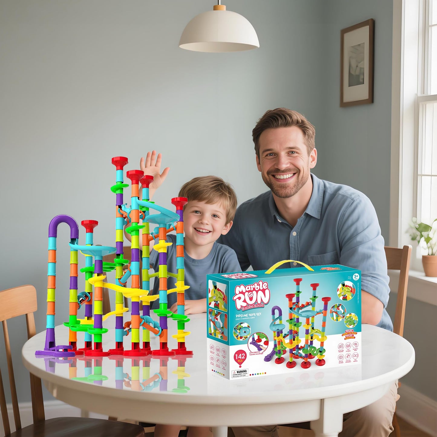 RockSwan 172-Piece Marble Run STEM Toy Set