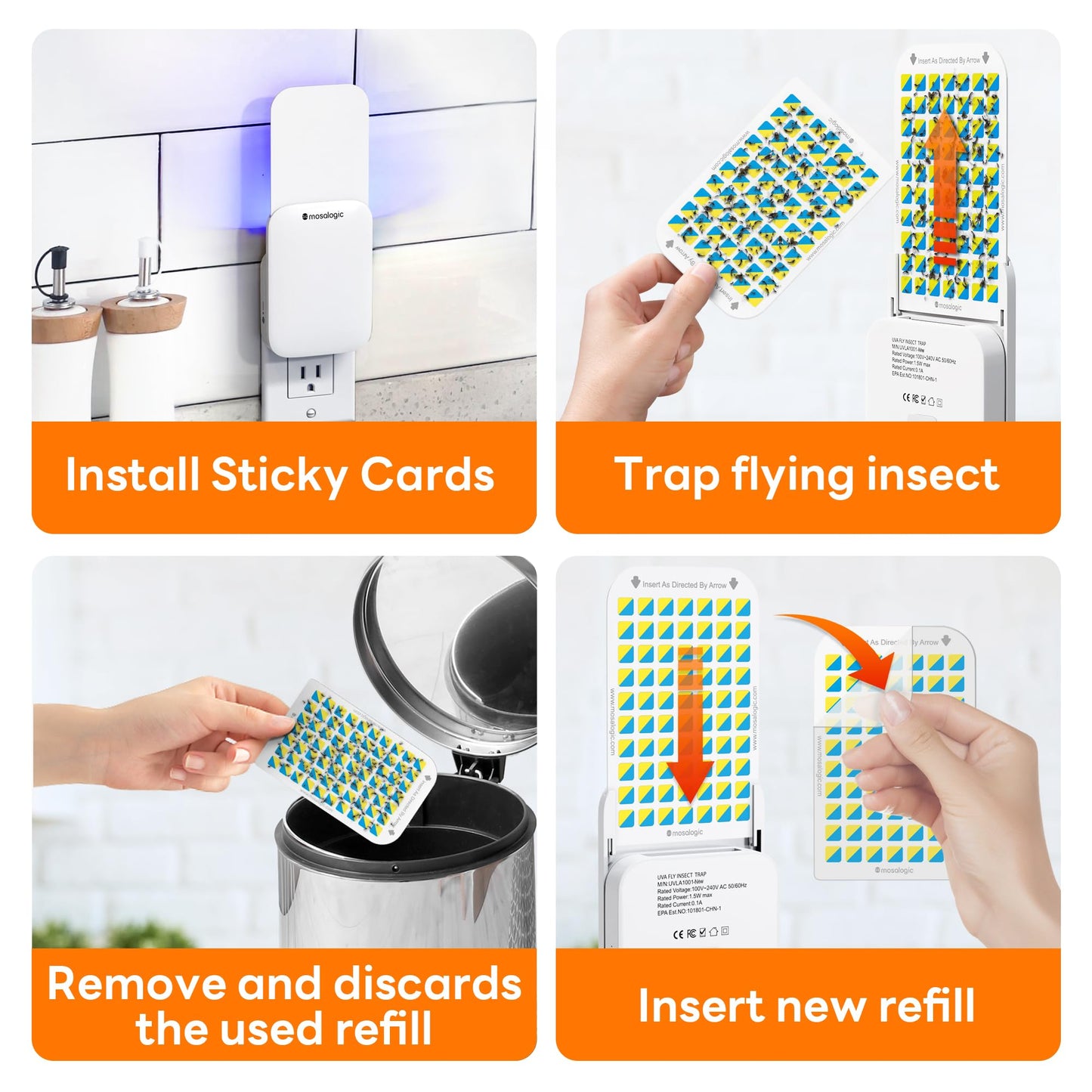 Indoor Fruit Fly Trap for Mosquitoes & Gnats