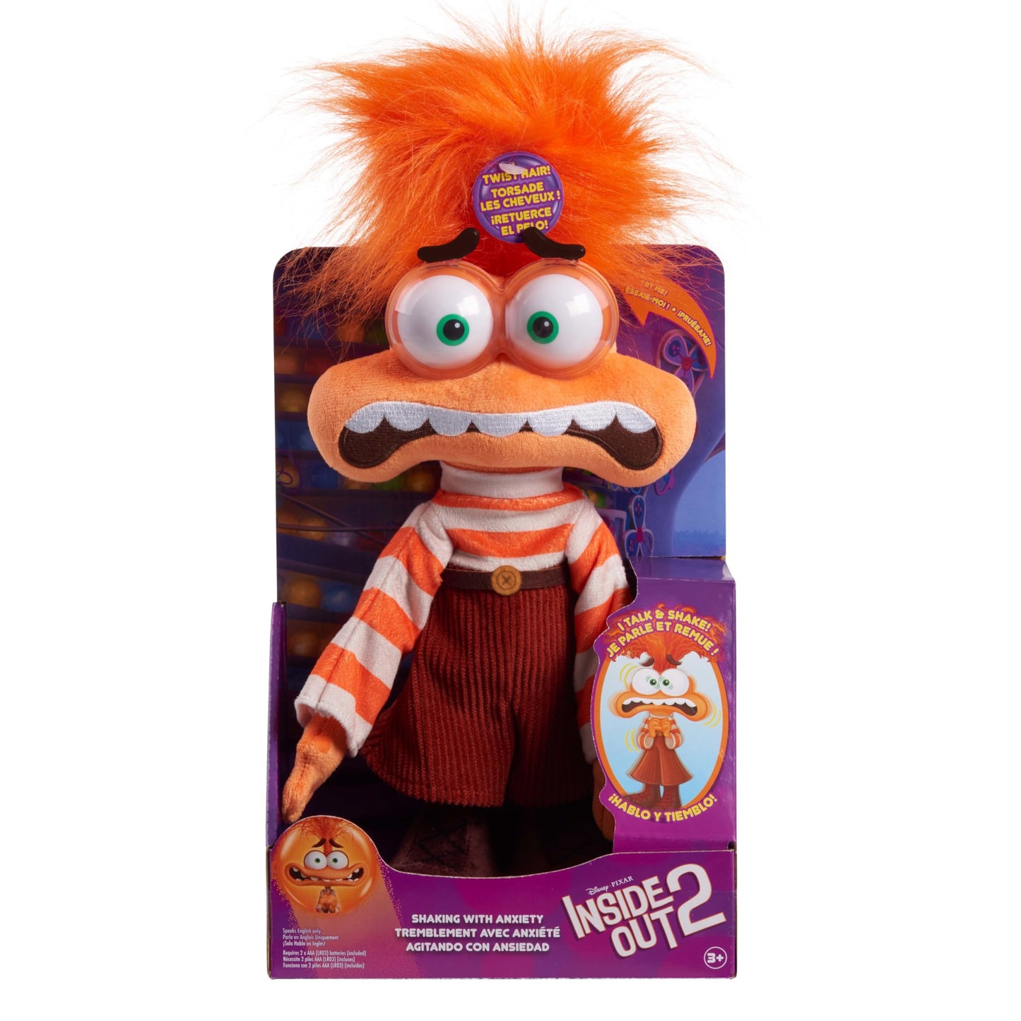 Inside Out 2 Plush Toy for Kids by Just Play