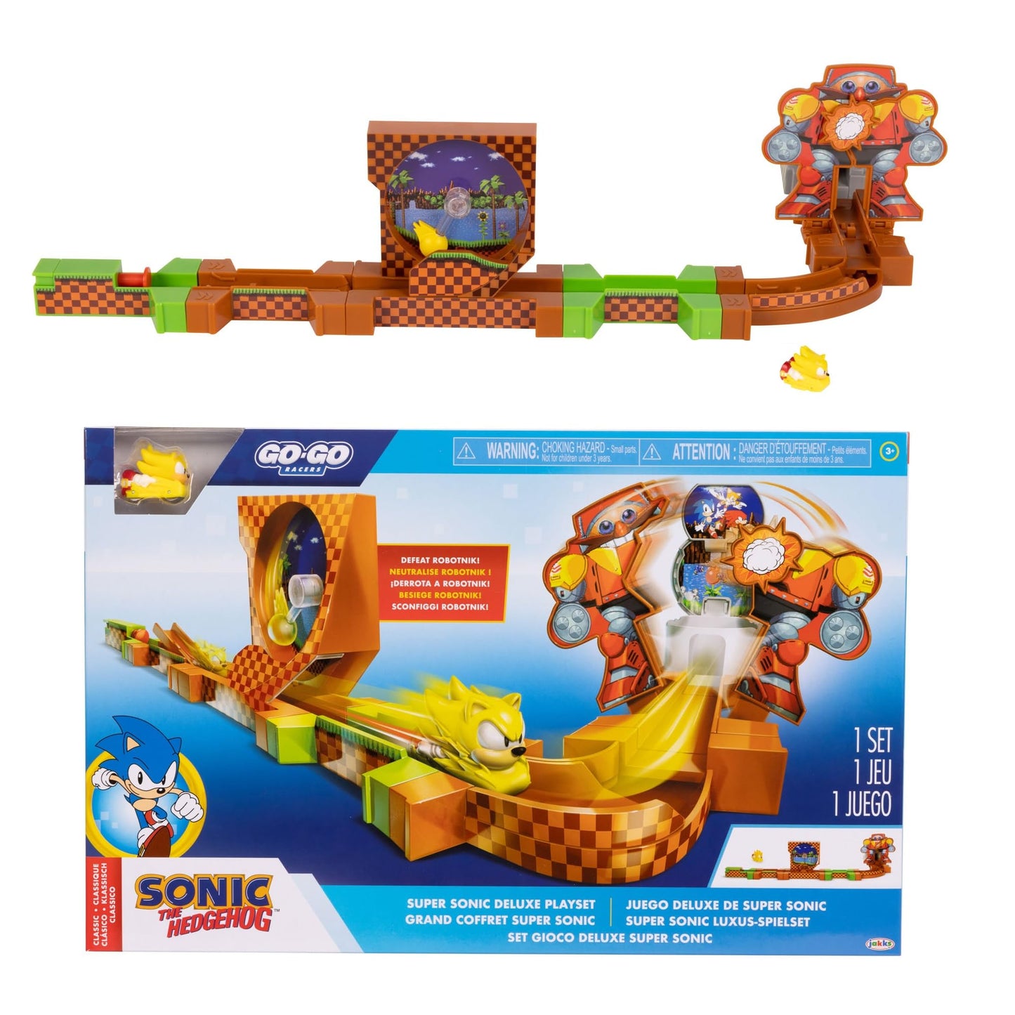 Sonic Go Go Racers Deluxe Playset with Figure