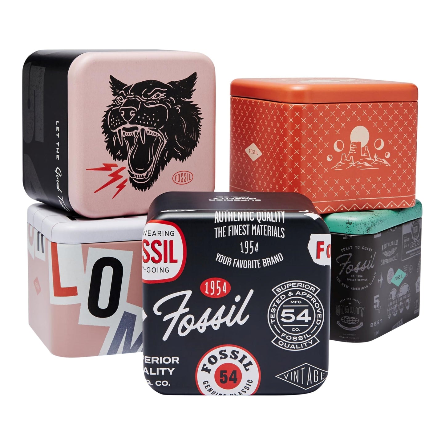 Fossil Watch and Bracelet Box Set