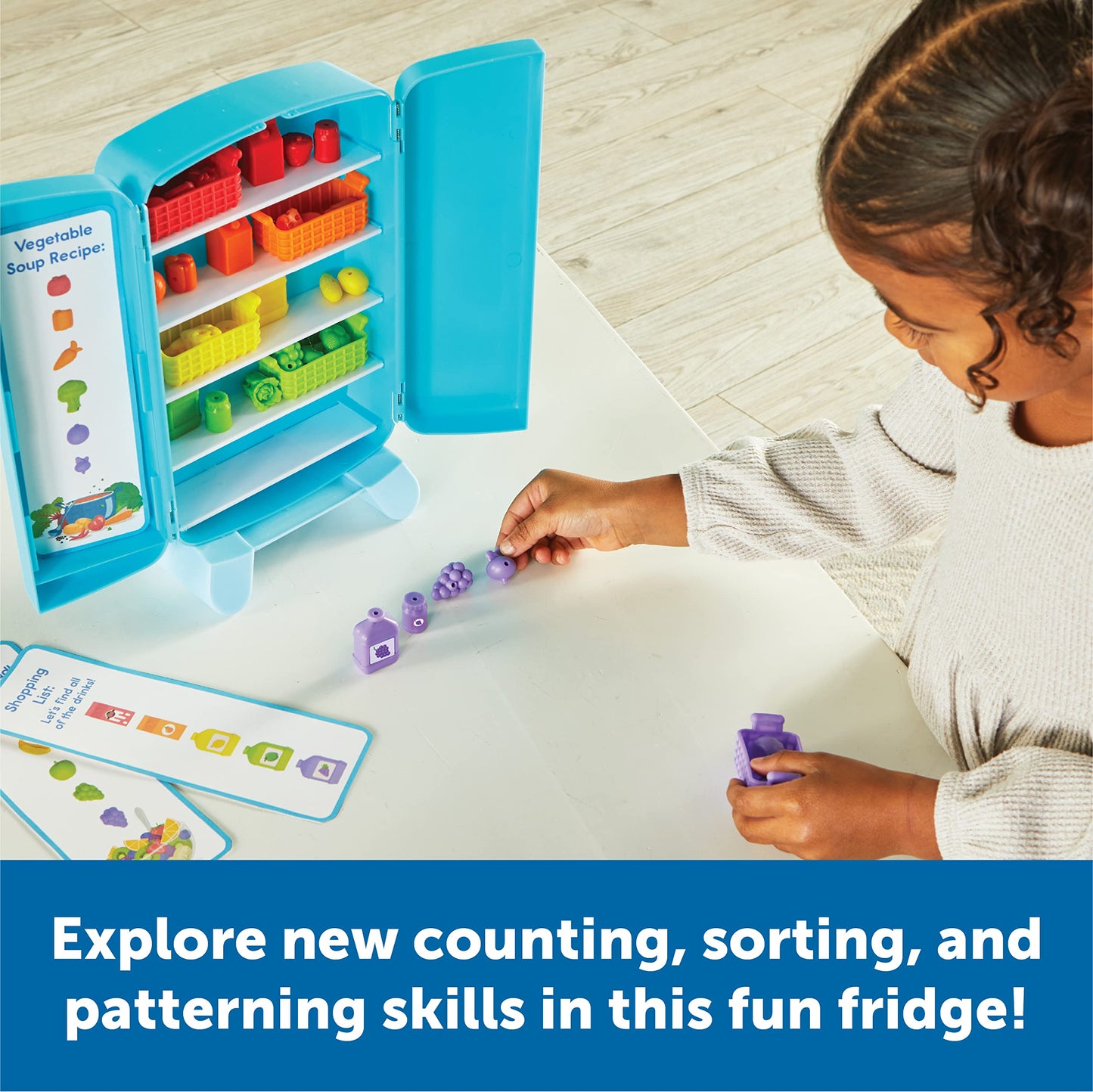 Learning Resources Sorting Snacks Mini Fridge Toy