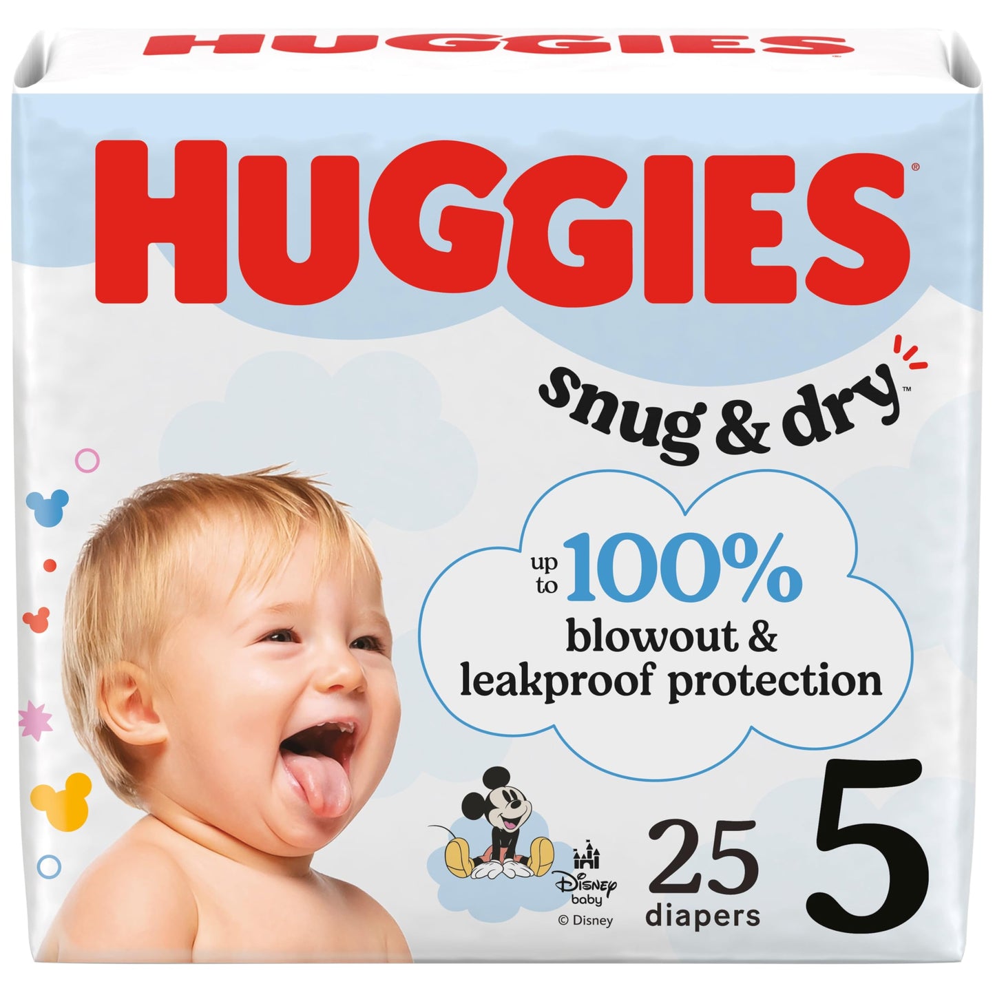 Huggies Size 5 Snug & Dry Diapers, 25 Count