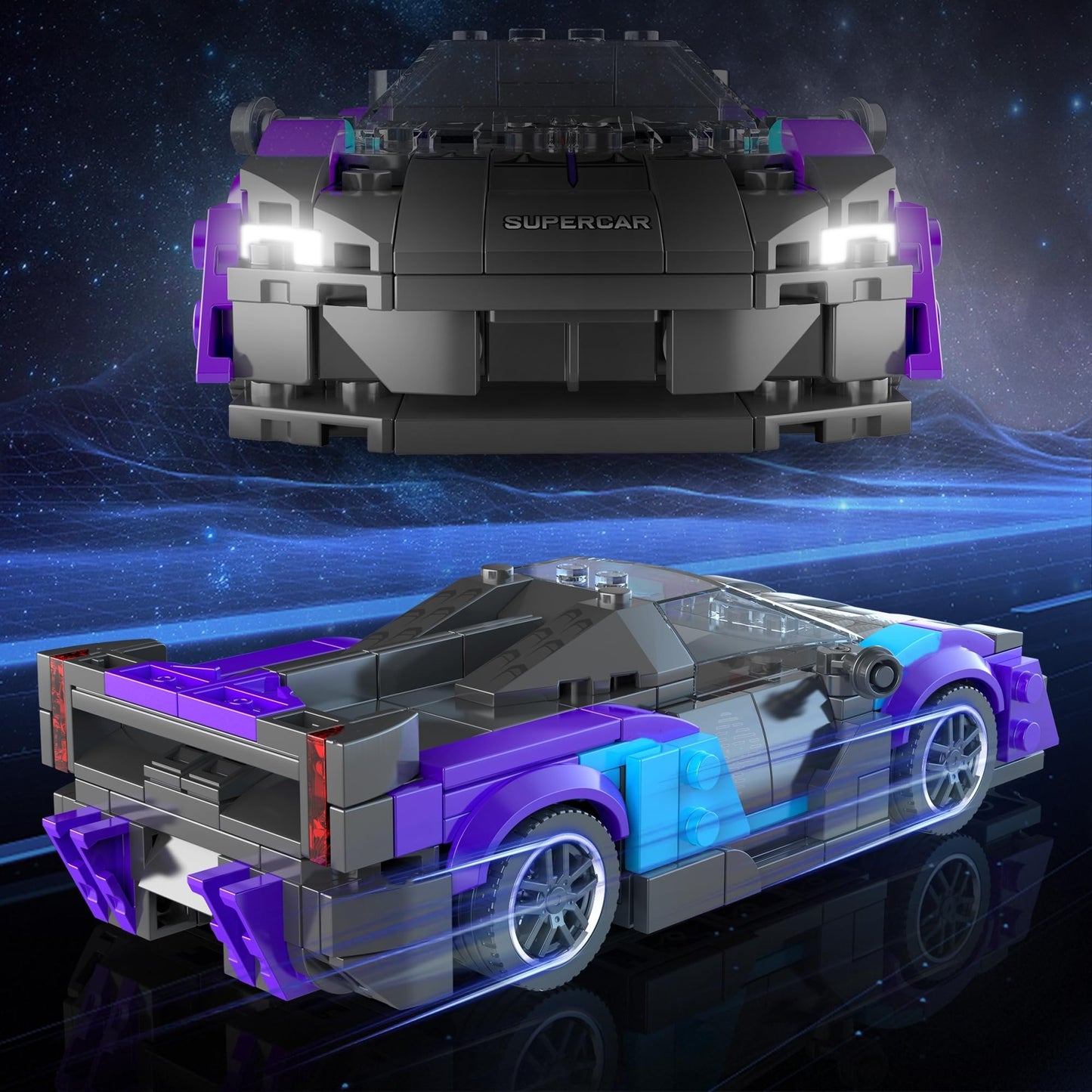 476-Piece Super Sports Car Building Set