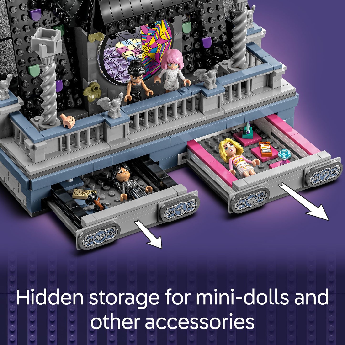 LEGO Wednesday Addams Dorm Room Playset with Minifigures