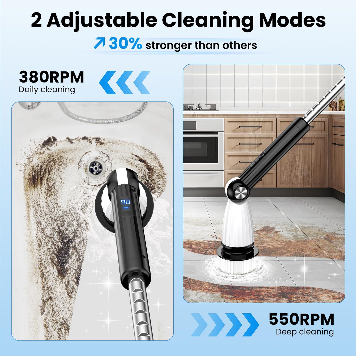 Electric Spin Scrubber for Bathroom and Kitchen