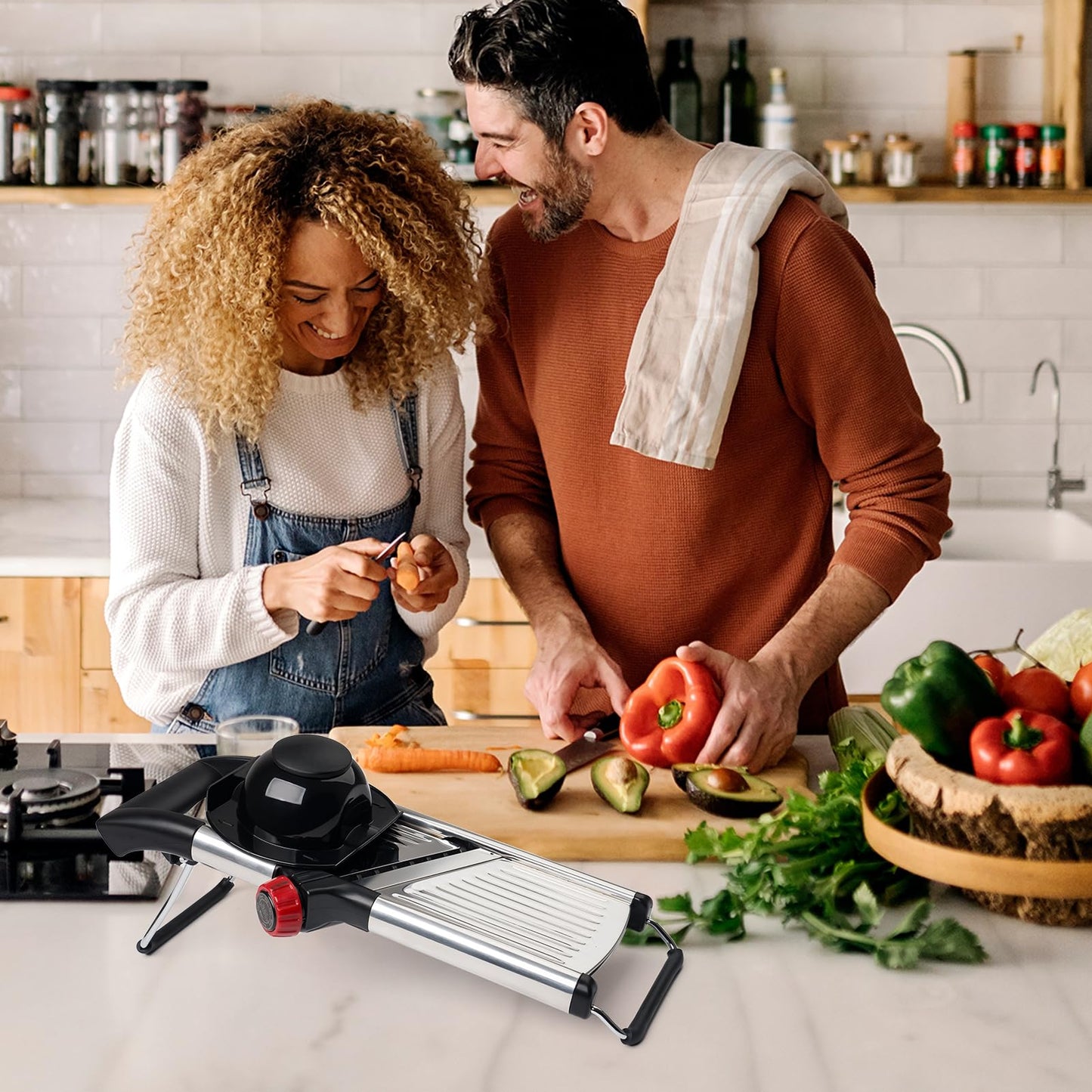 Adjustable Stainless Steel Mandoline Slicer for Vegetables