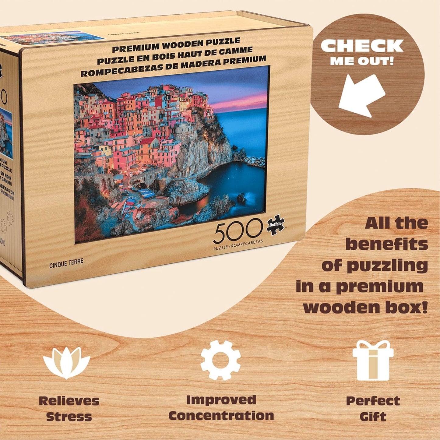 500-Piece Buffalo Games Cinque Terre Puzzle