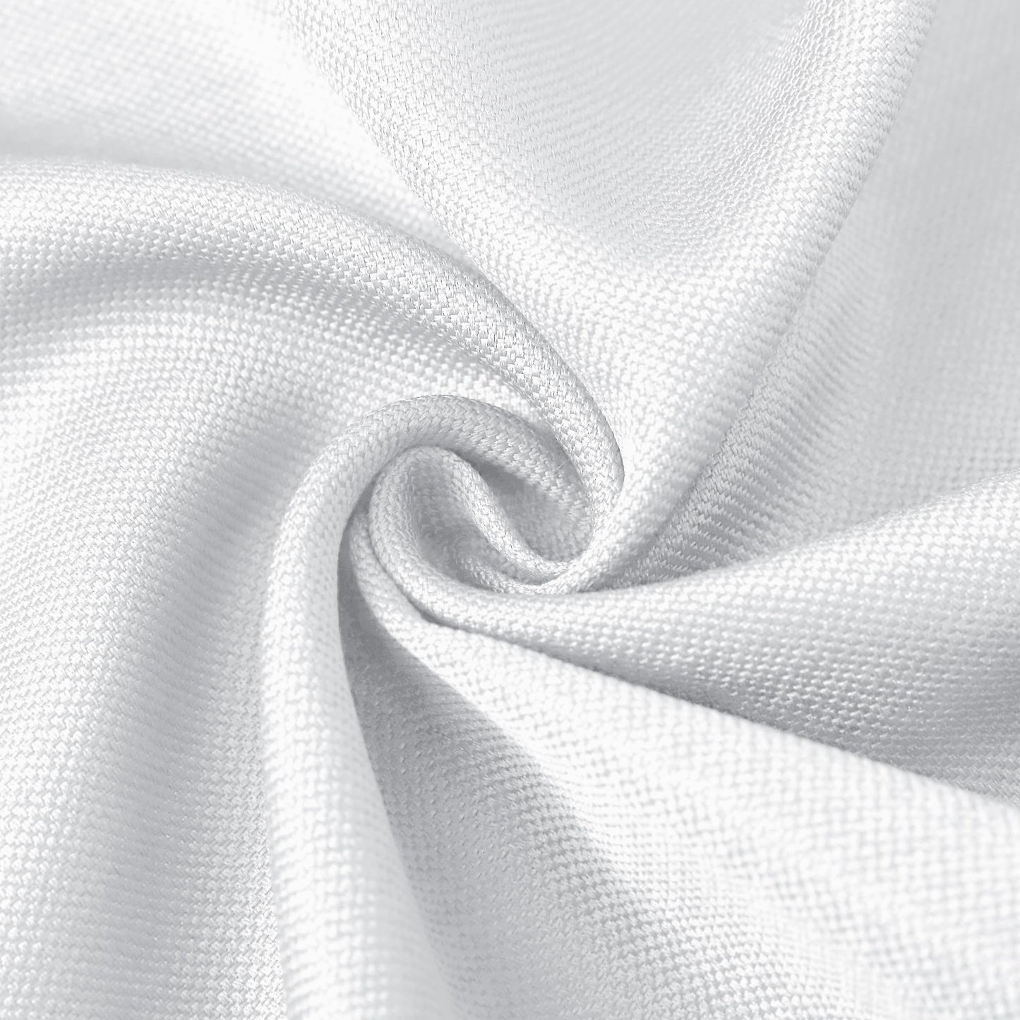 BIFENBI 2 Pack Rectangle Tablecloth - 60x104 Inch - Linen Textured Table Cloth Wrinkle Free Washable Decorative Fabric Table Cover for Buffet Banquet Parties Event Holiday Dinner. White