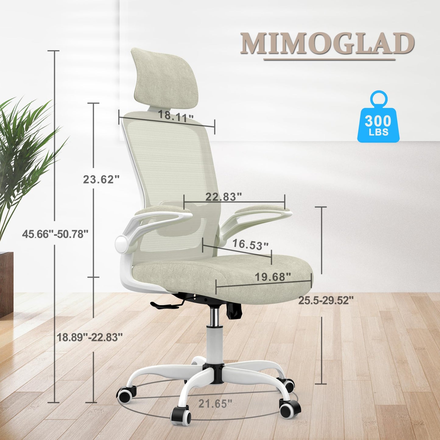 Ergonomic High Back Desk Chair with Lumbar Support