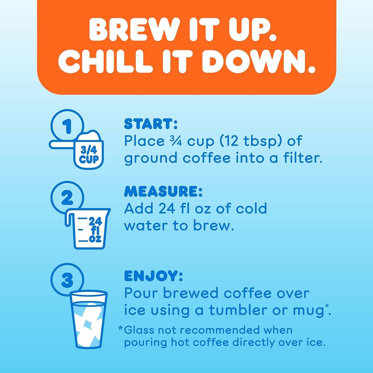 Dunkin' Cold Ground Coffee 10 Ounce Pack of 6