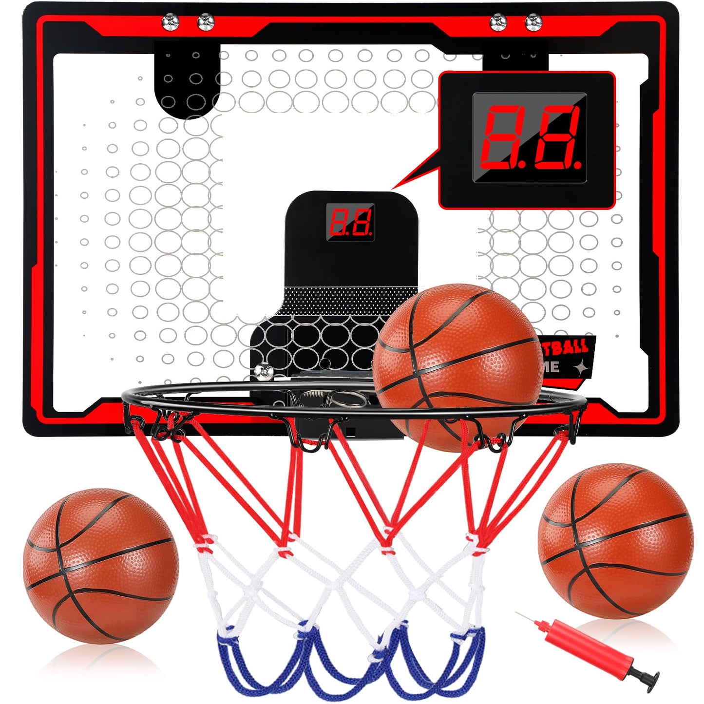 Indoor Mini Basketball Hoop with LED Scoreboard