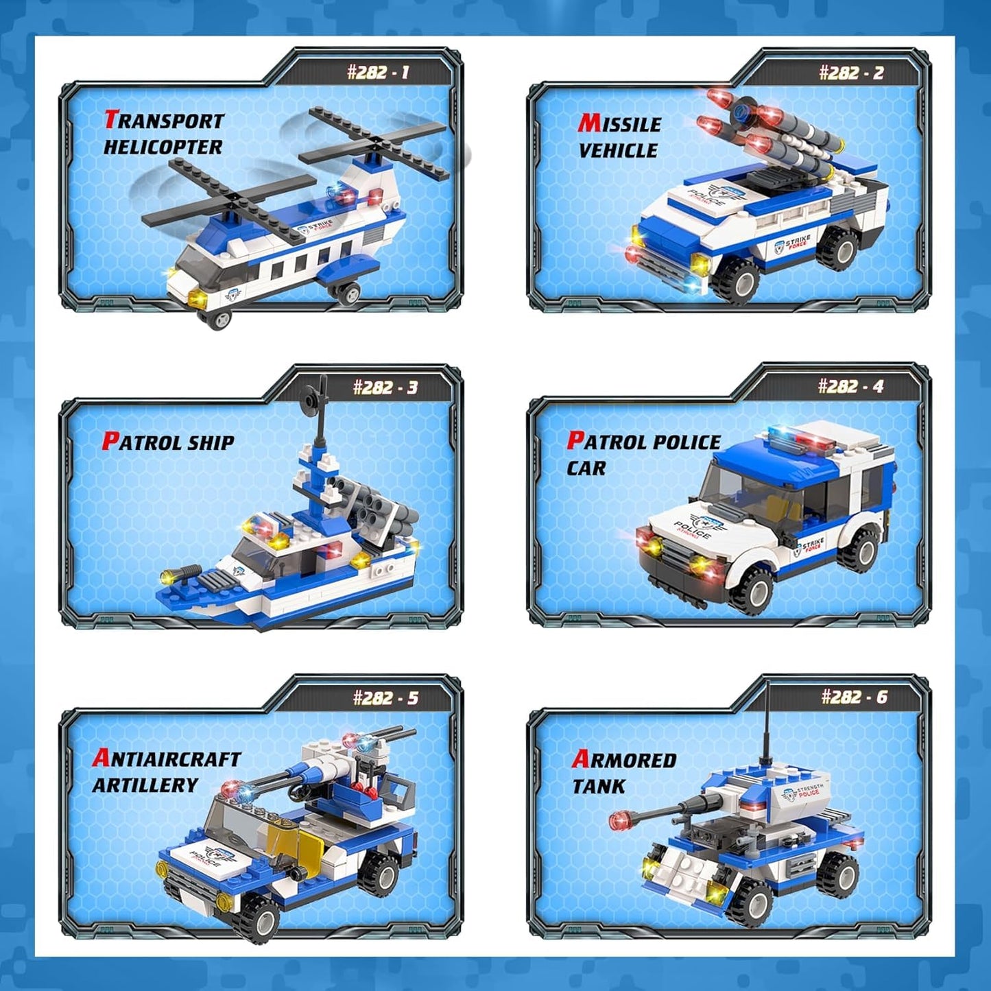 1169-Piece City Police Station Building Kit