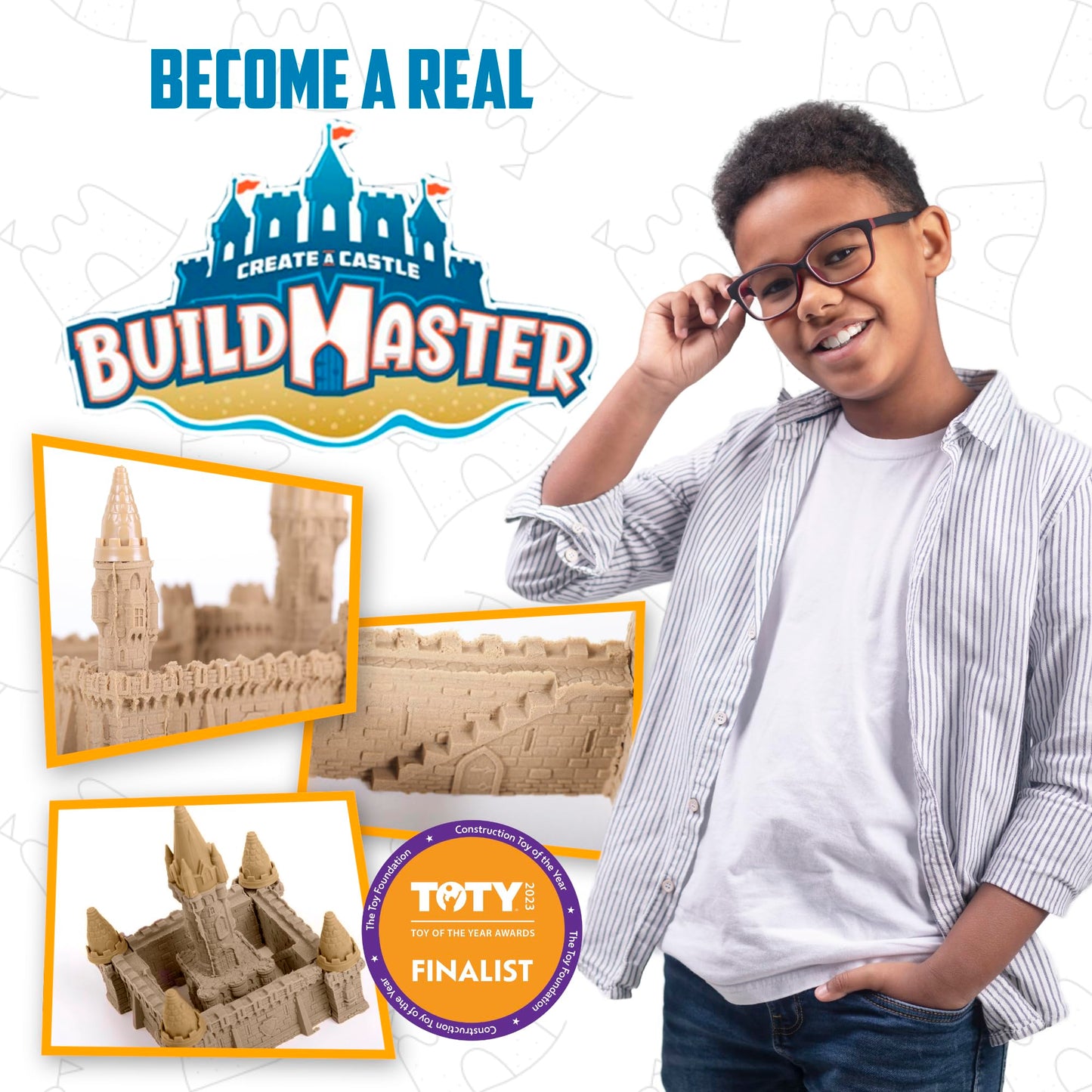 Indoor Sandcastle Play Kit with 20 Pieces