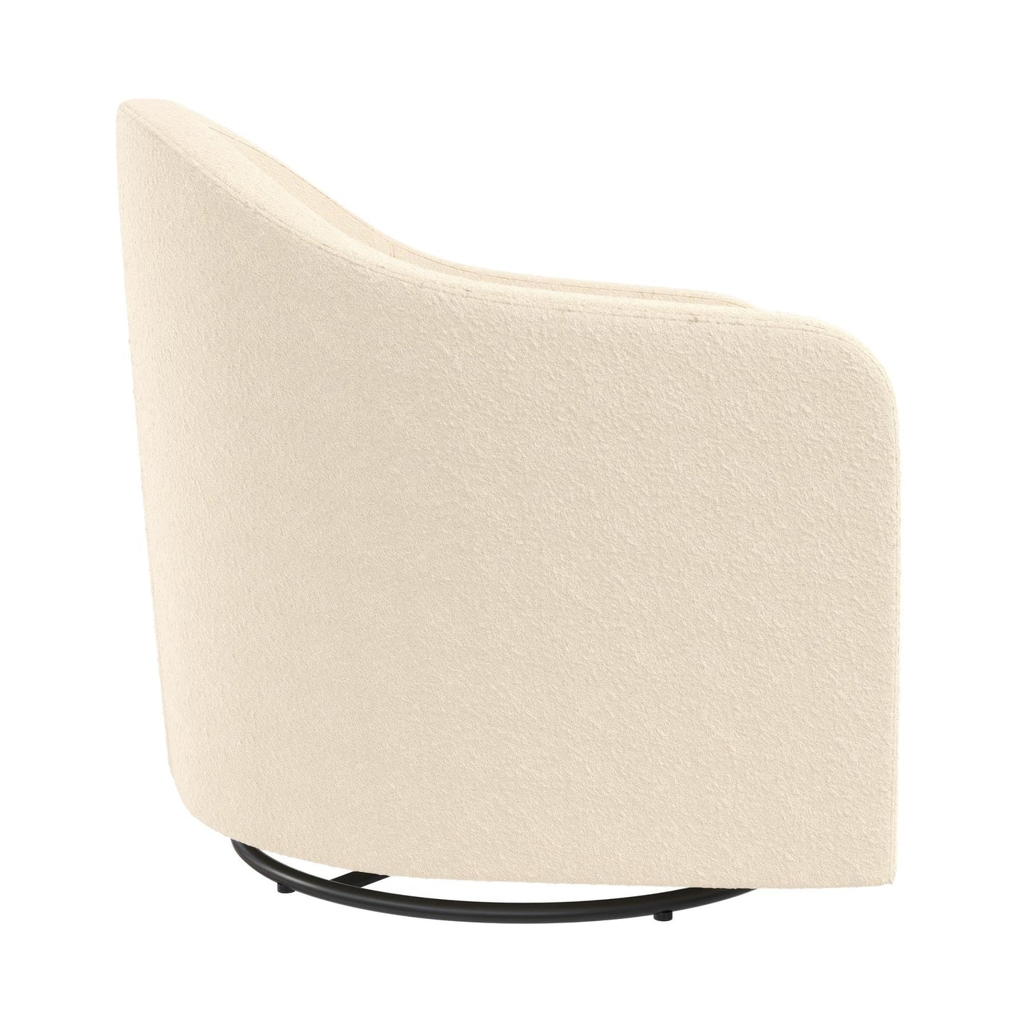 DHP Swivel Curved Accent Chair