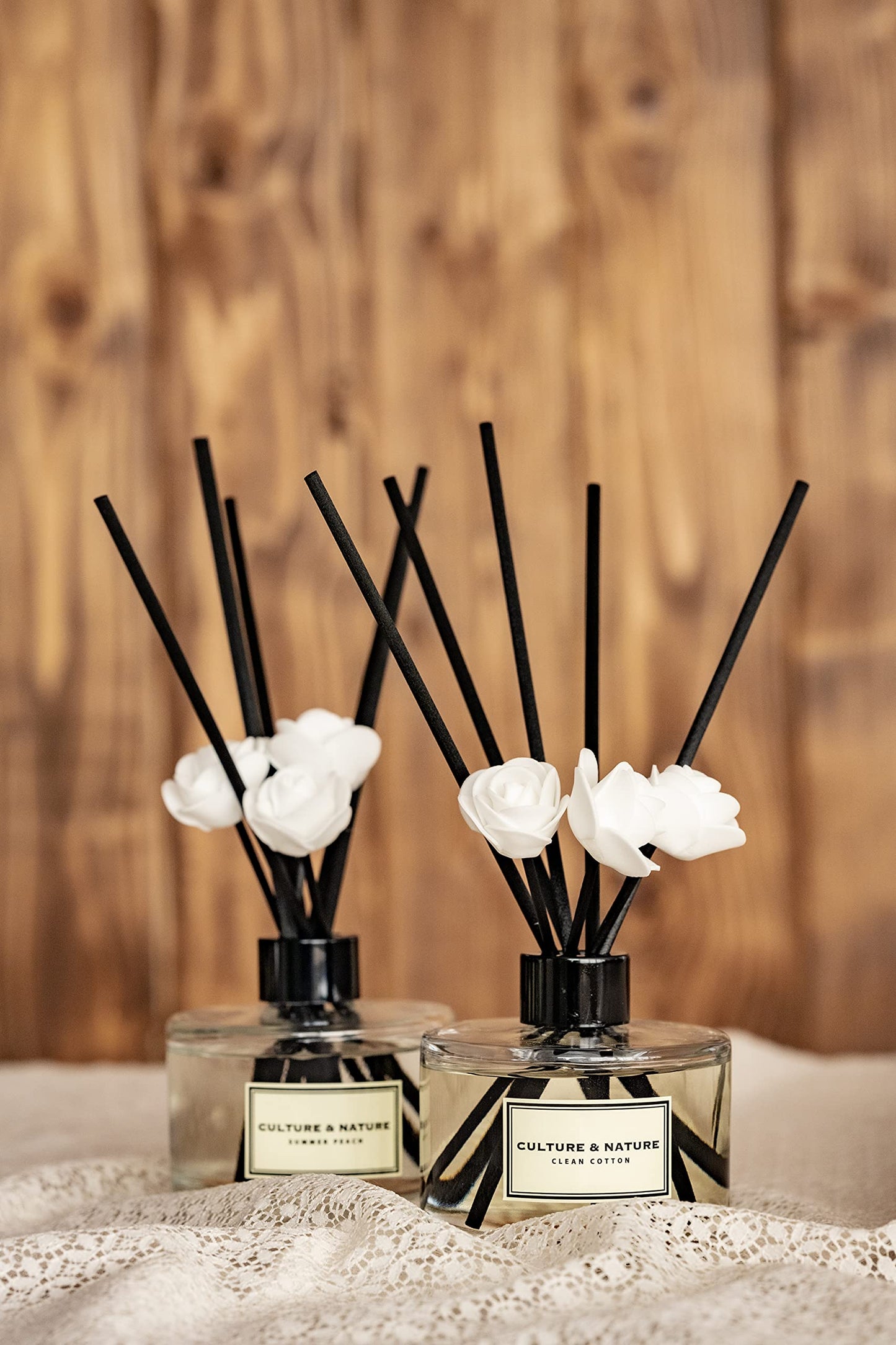 CULTURE & NATURE Reed Diffuser 6.7 oz (200ml) Flower Market Scented Reed Diffuser Set