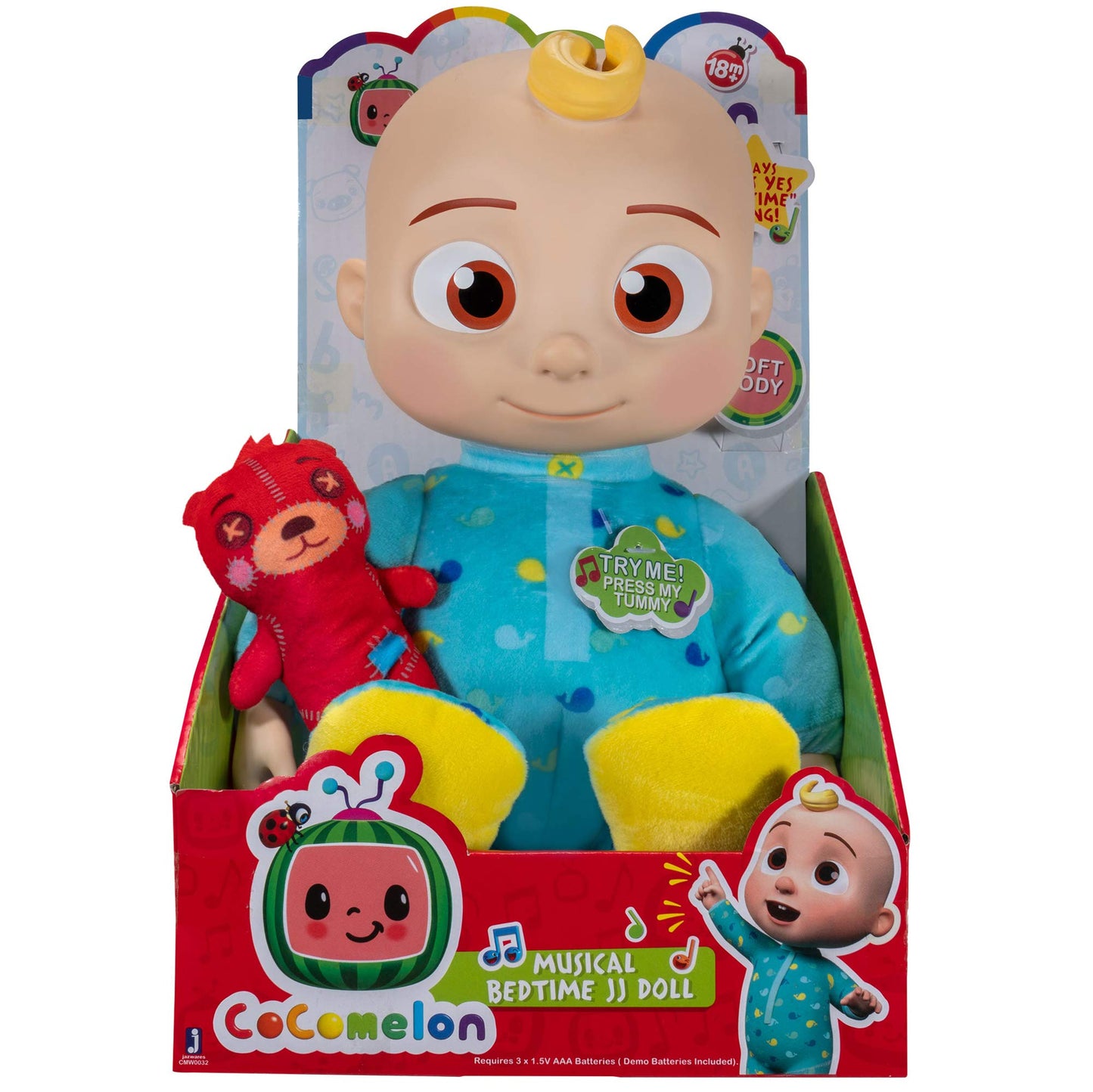 CoComelon Musical JJ Doll with Bedtime Song