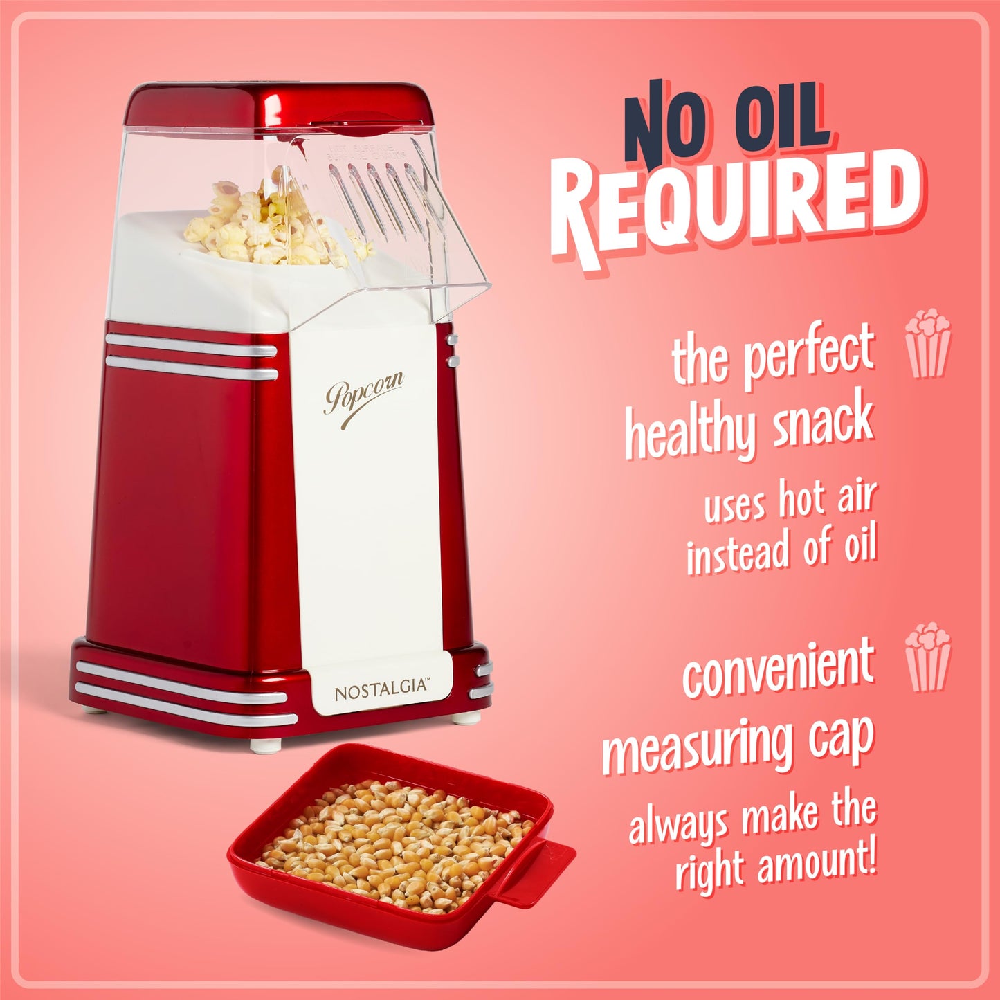 8-Cup Nostalgia Electric Popcorn Maker