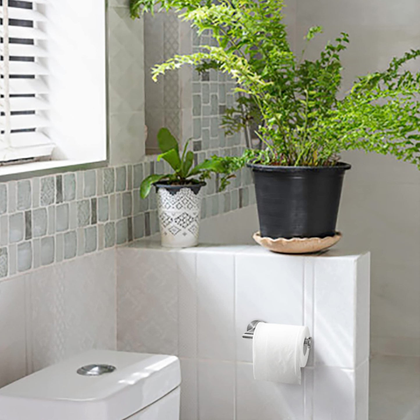 HITSLAM Brushed Nickel Toilet Paper Holder