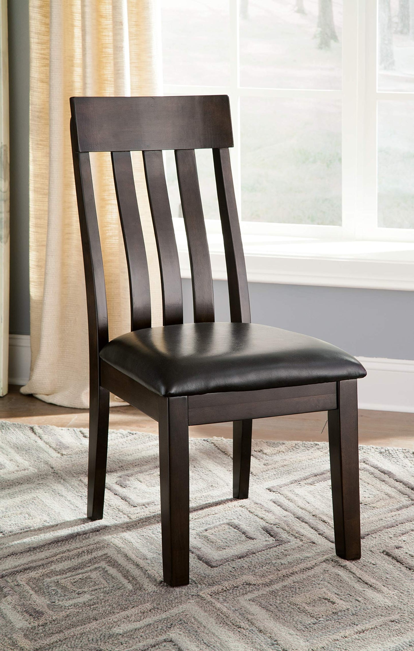 Ashley Haddigan Faux Leather Dining Chairs, 2 Count
