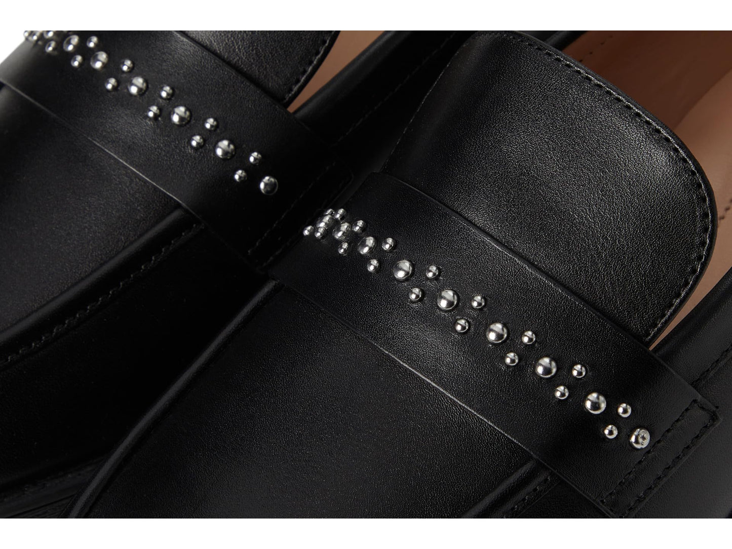 Cole Haan Women's Embellished Black Leather Loafers
