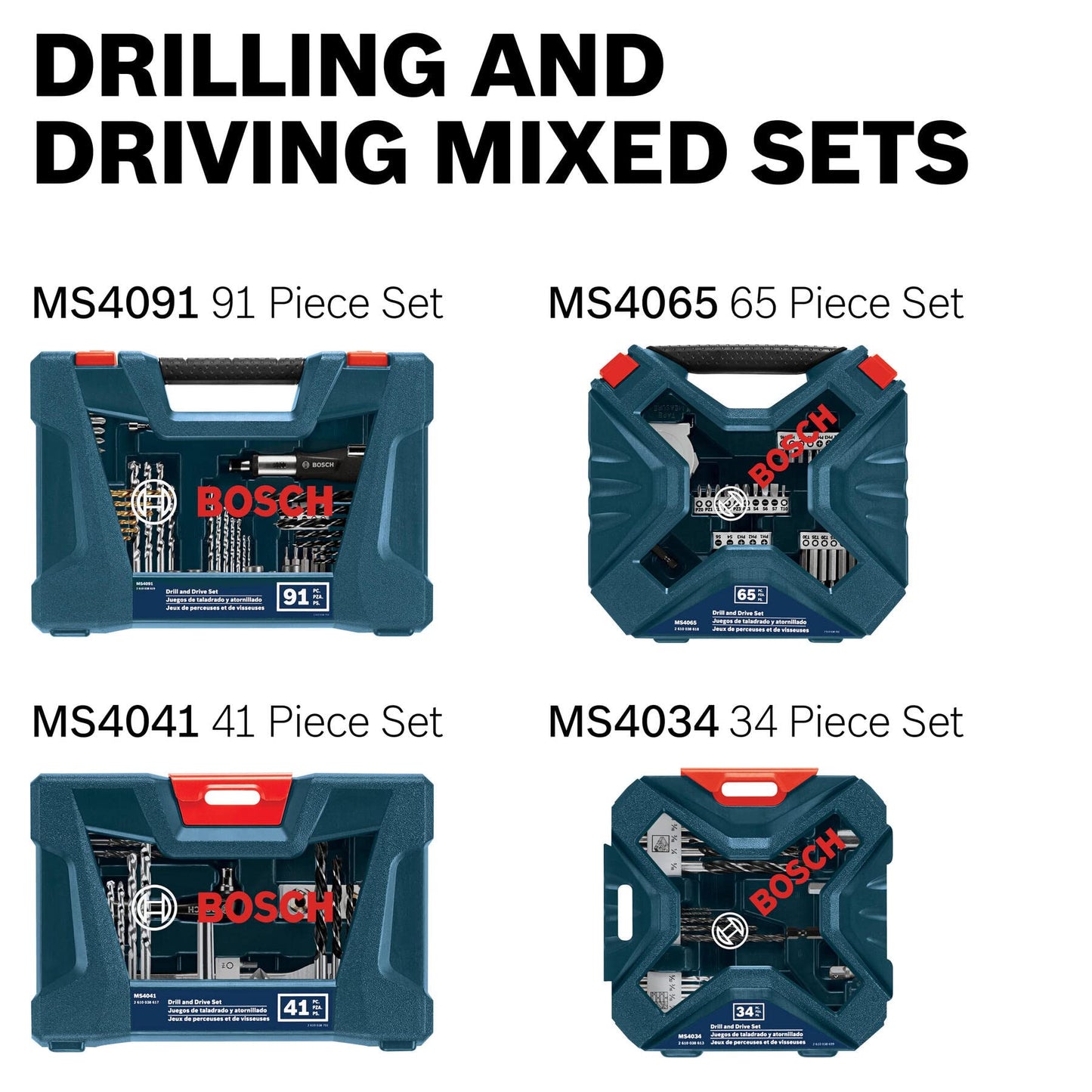 BOSCH 91-Piece Drilling and Driving Set with Case