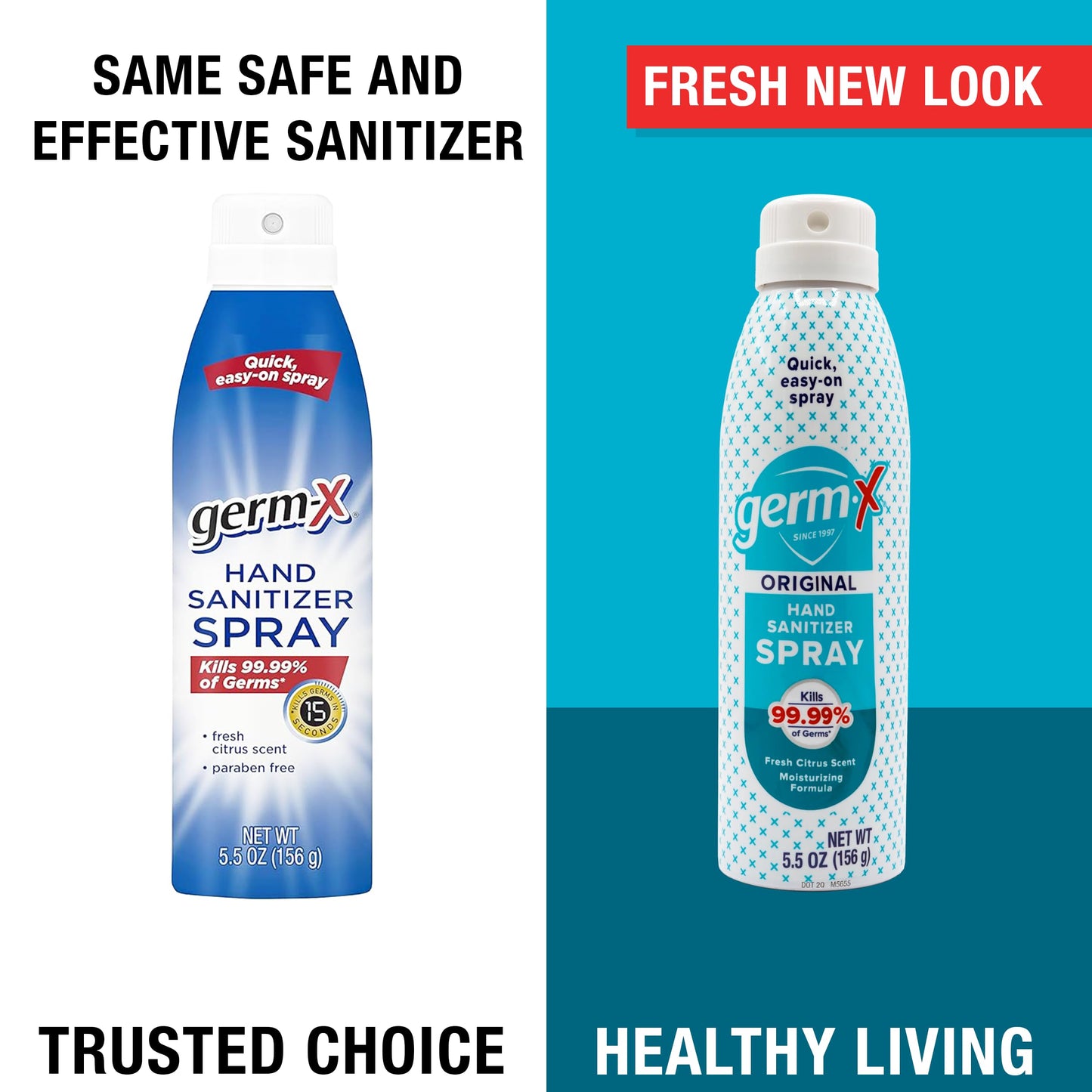 Germ-X Hand Sanitizer Spray, Moisturizing Citrus Scent
