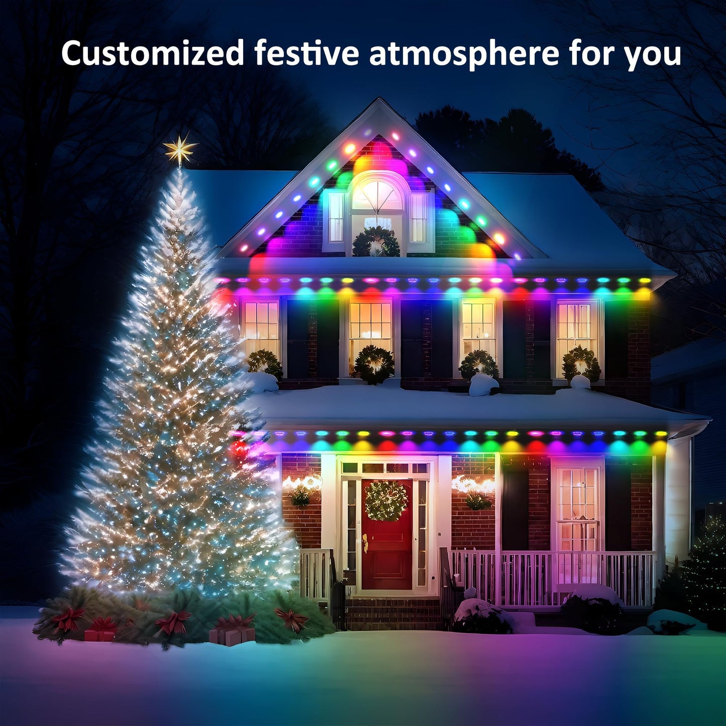 100ft RGBCW Smart Outdoor String Lights