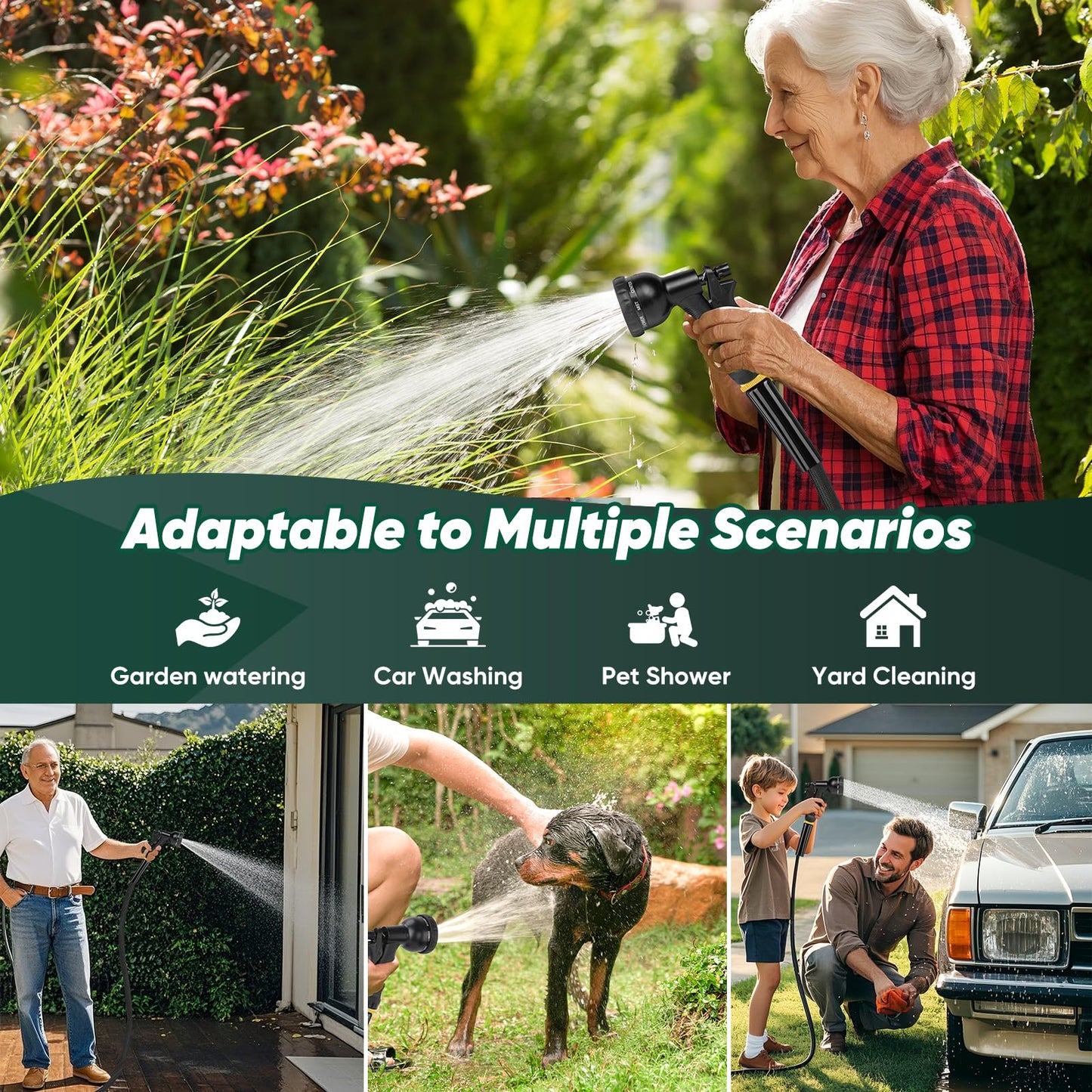 100FT Non-Expanding Garden Hose by Lipoliftco