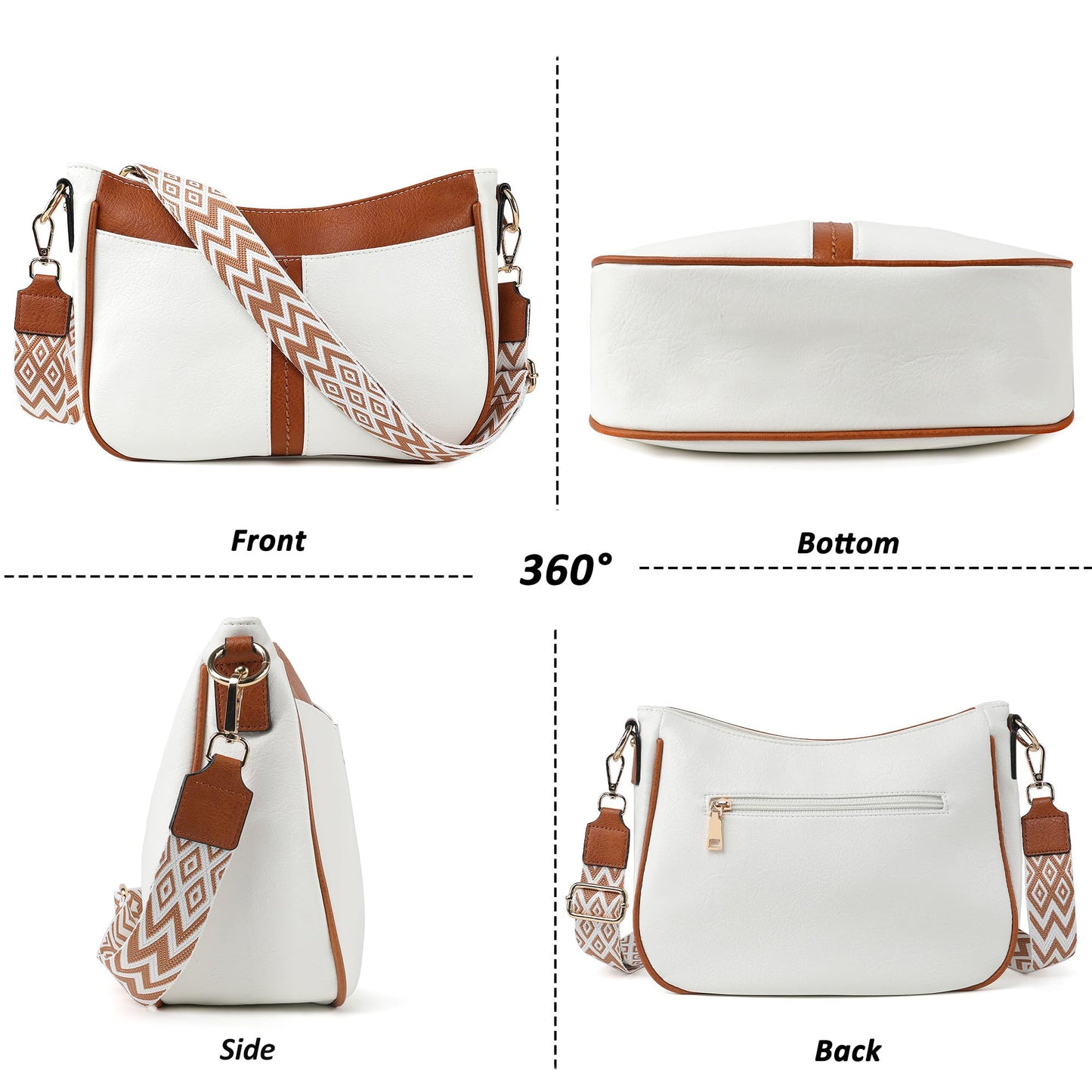 TANTOMI Vegan Leather Crossbody Bag for Women