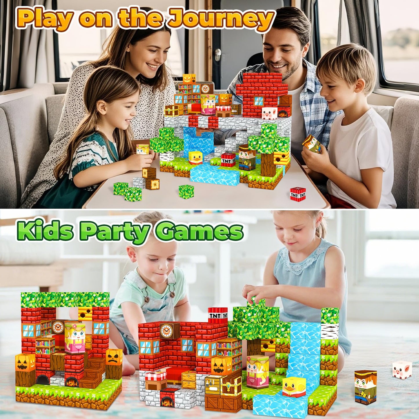 Magnetic Building Blocks for Kids Age 3-12