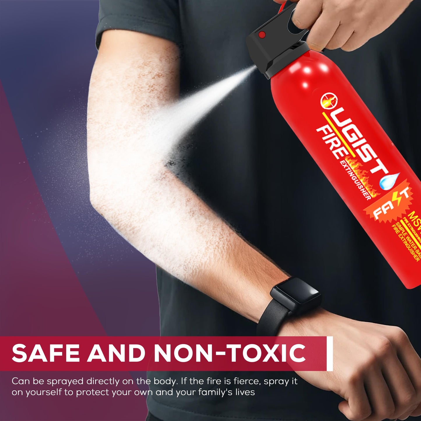 2 Pack Fire Extinguishers with Bracket Ougist