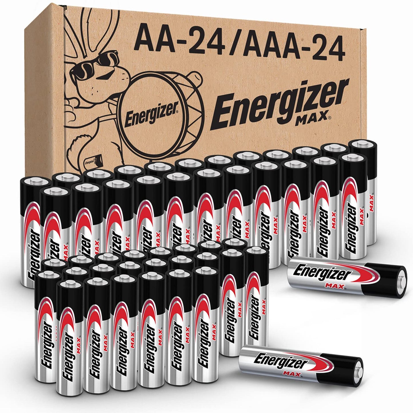 Energizer AA AAA Batteries Combo Pack 48 Count