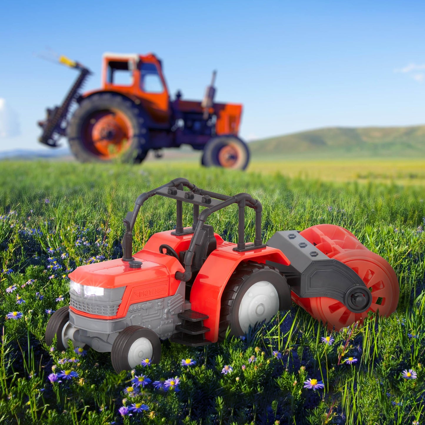 Driven Farm Tractor Toy with Interactive Features