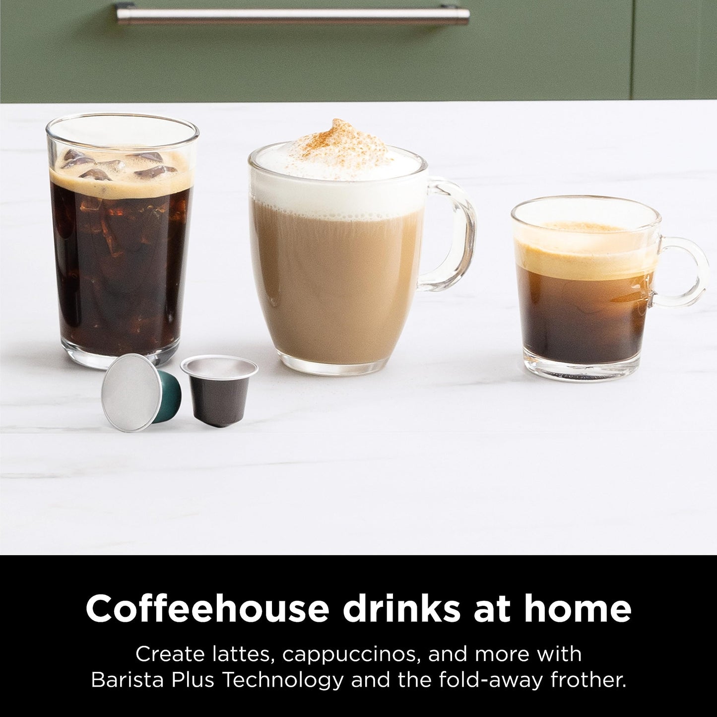 Ninja Espresso Coffee Maker with Frother & Capsules