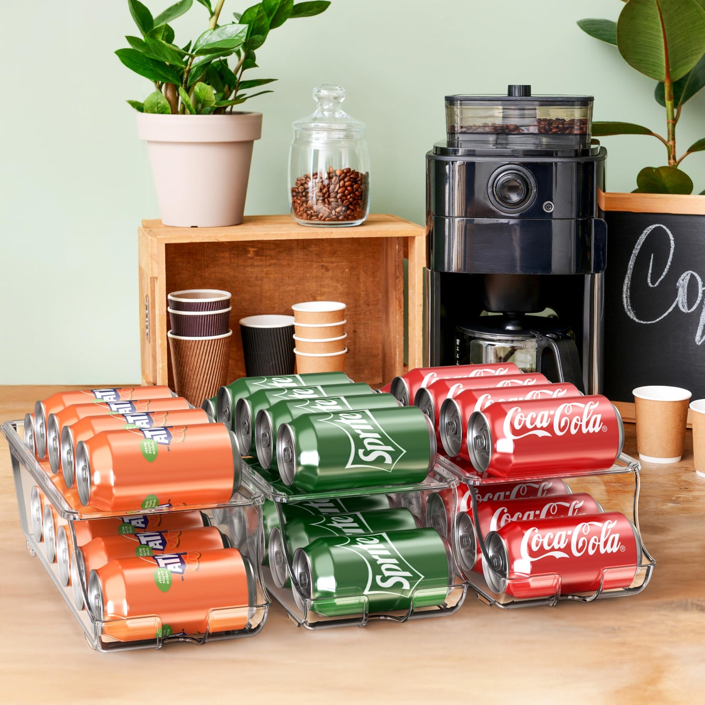 Beverage Can Organizer Dispenser - 2-Pack