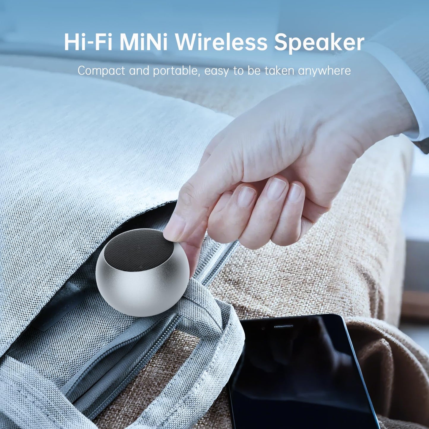 Portable Bluetooth Speaker with Loud Stereo Sound