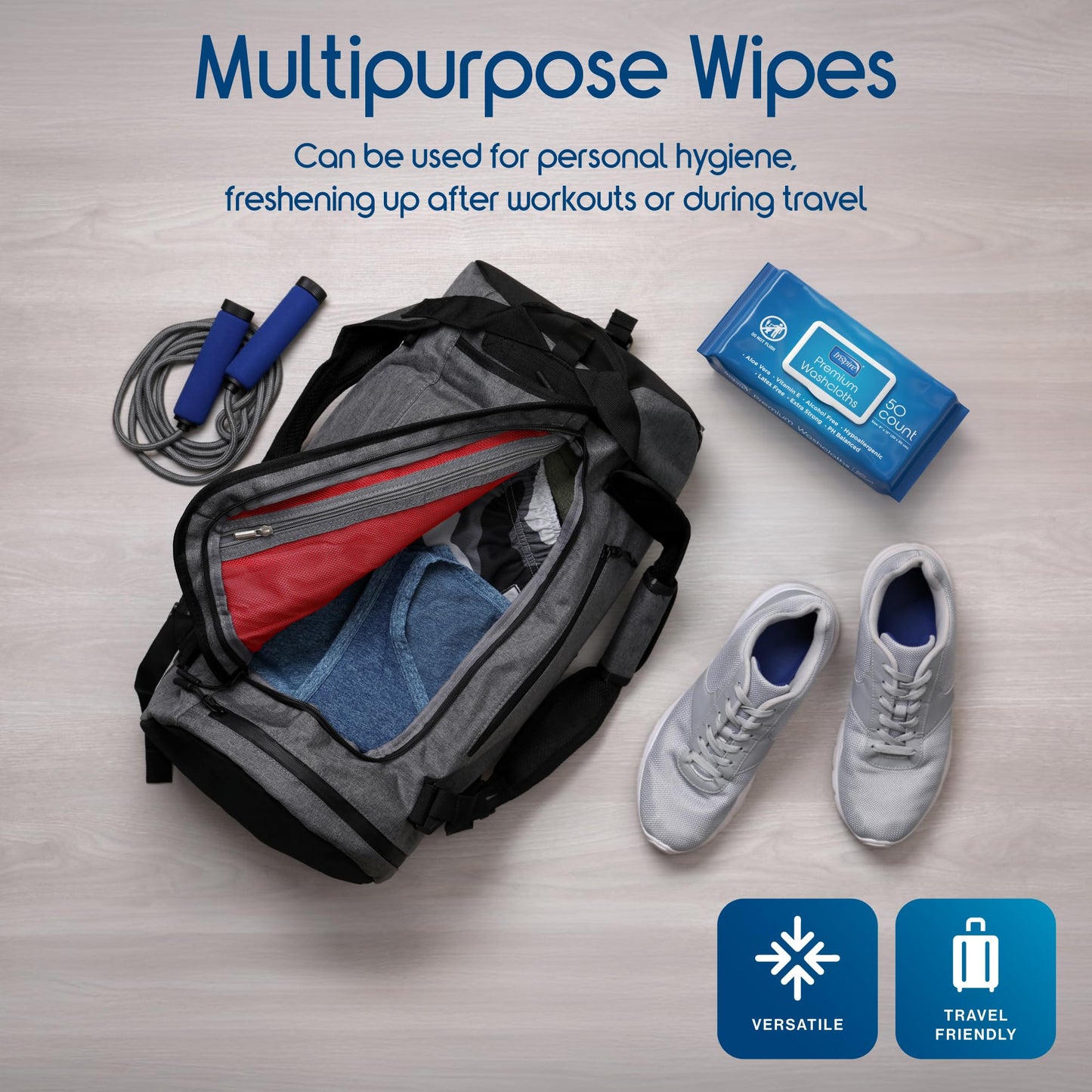 Inspire Adult Wipes for Cleansing and Incontinence