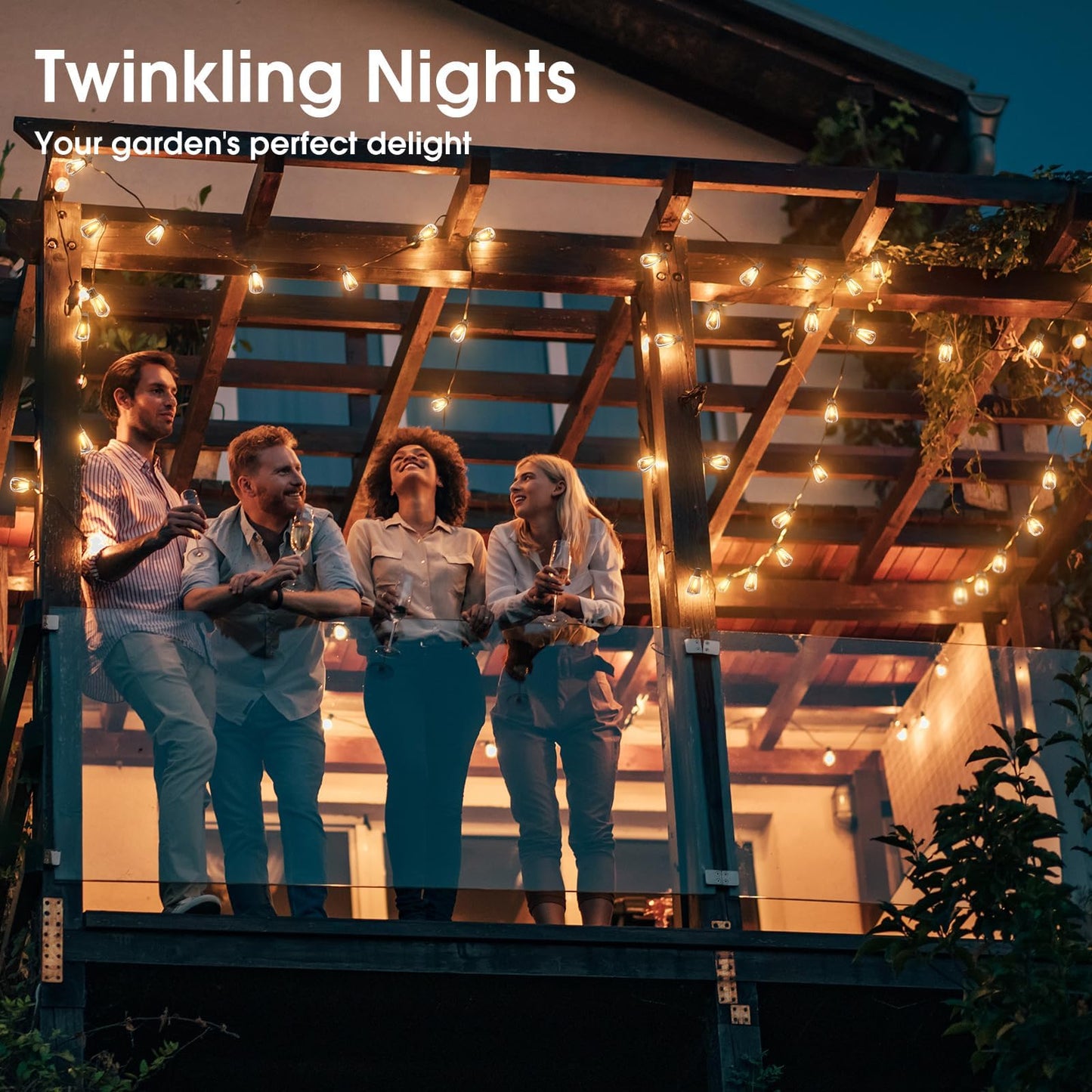 100FT KYY Waterproof LED String Lights for Outdoors