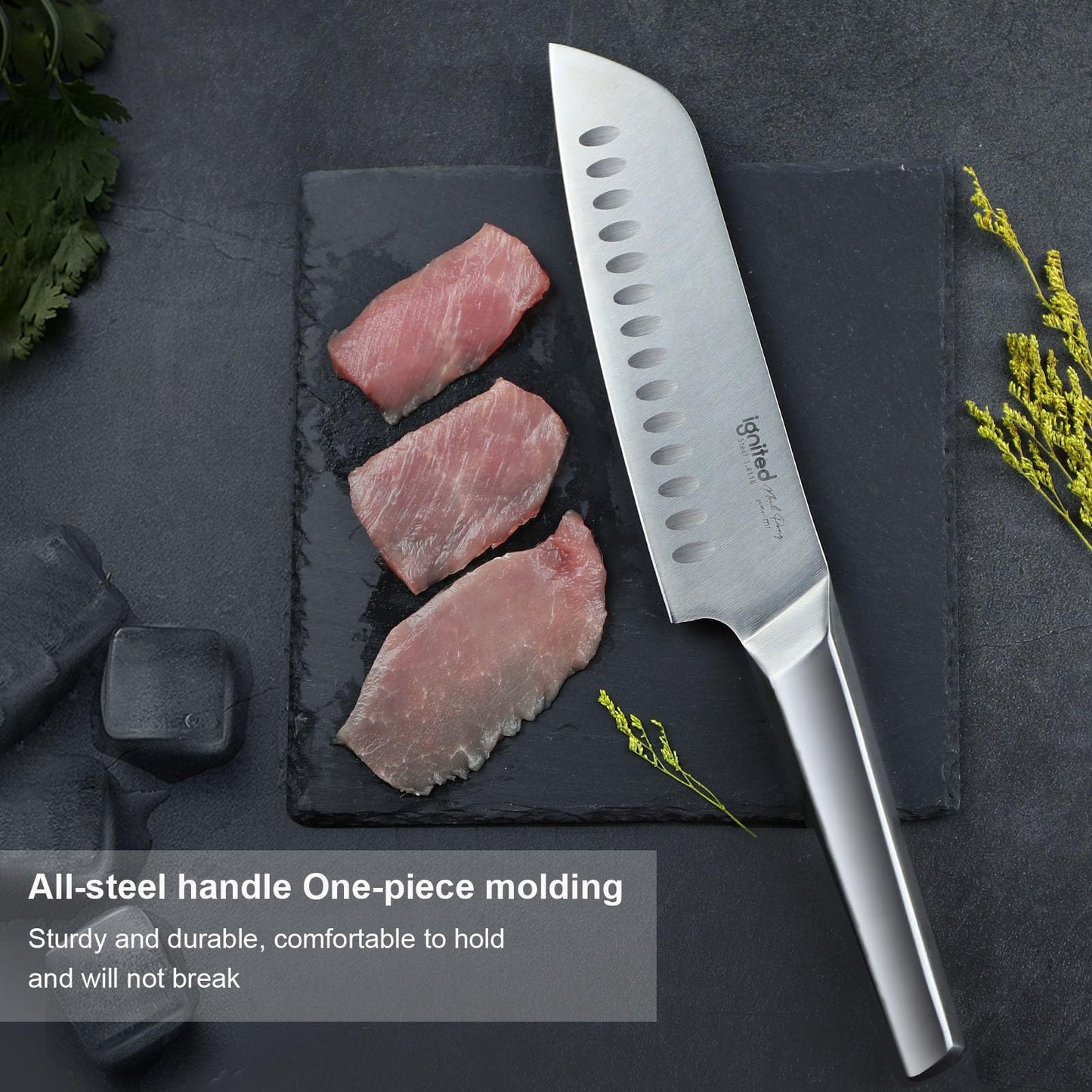 7 Inch Santoku Knife by IGNITED CUTLERY