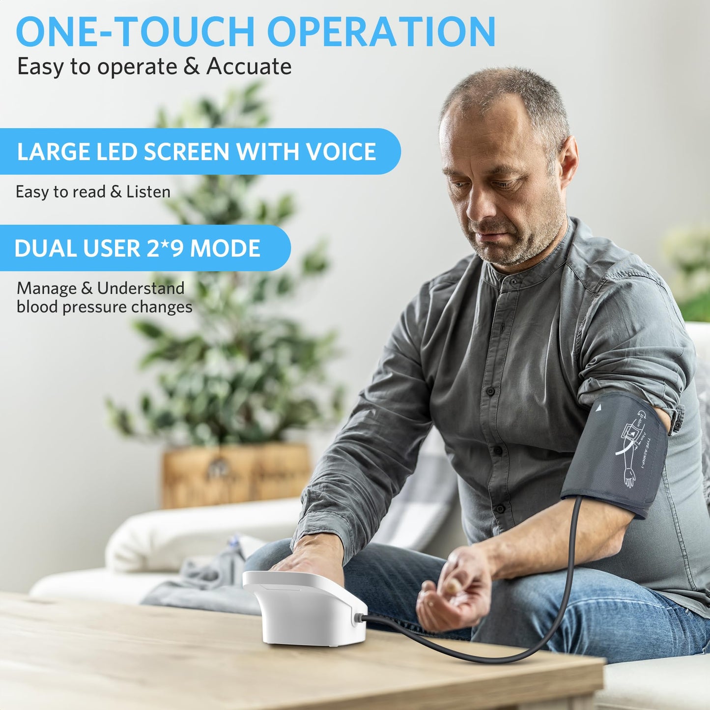 BESTEK Automatic Blood Pressure Monitor for Home Use