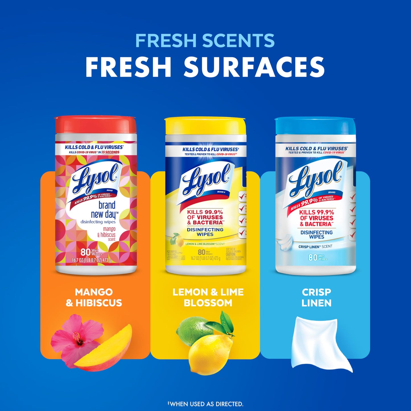80 Count Lysol Disinfecting Wipes Bundle