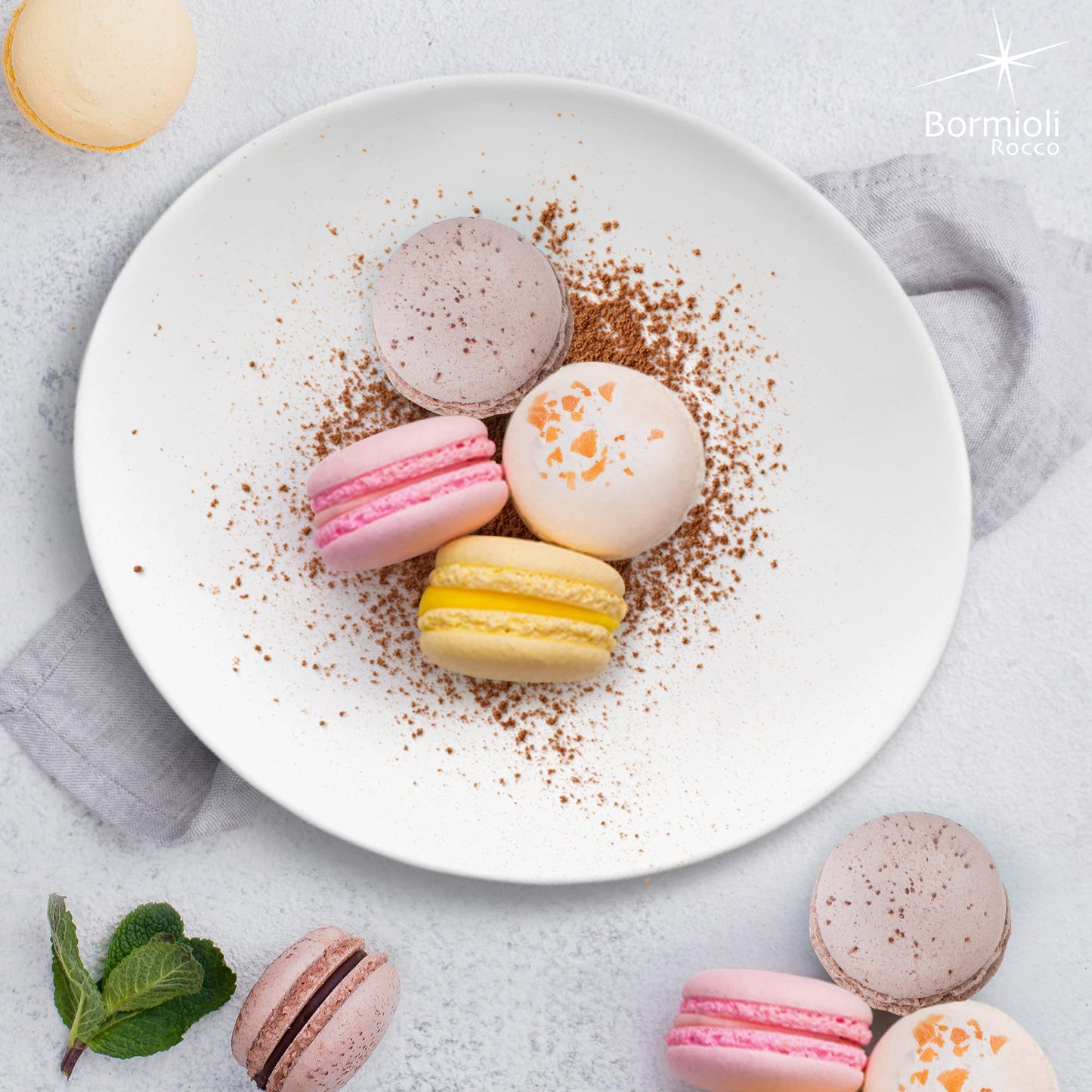 Bormioli Rocco Prometeo Set Of 6 Dessert Plates, 8.75" X 7.5" Tempered Opal Glass, Clean White, Curved Design With External Textures Dinnerware.