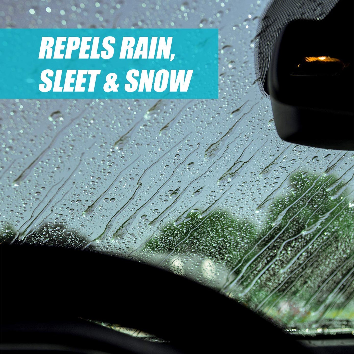 Invisible Glass 92184-6PK 22-Ounce Premium Glass Cleaner with Rain Repellent for Exterior Automotive Glass and Windshields to Shield Against Rain, Snow, and Sleet, Pack of 6