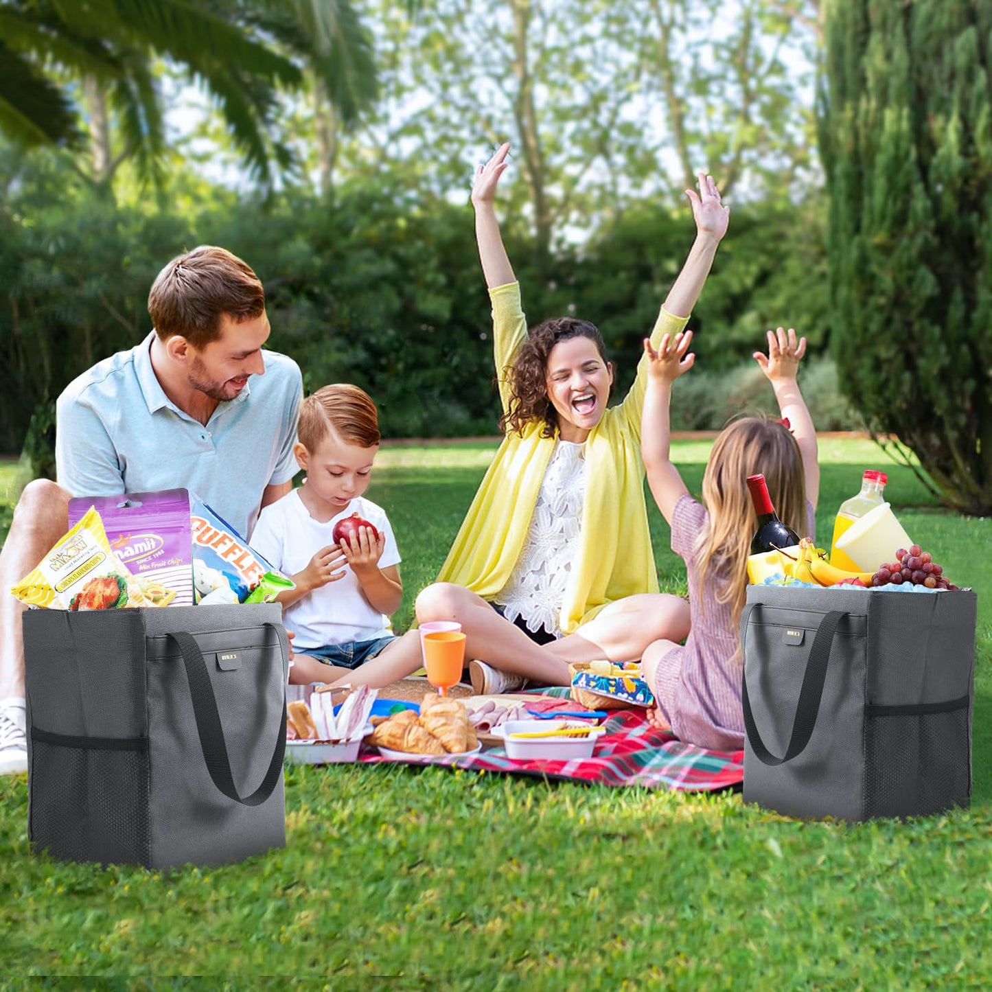 MEIDI Car Trash Can,Waterproof Garbage Can,Magnetic Multipurpose Trash Bin for Car - gray (2 Gallons-gray)