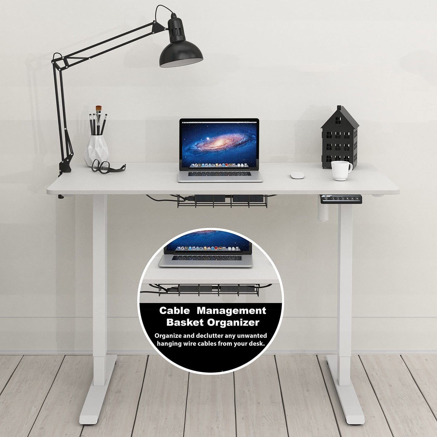 48-Inch Adjustable Electric Sit Stand Desk SHW